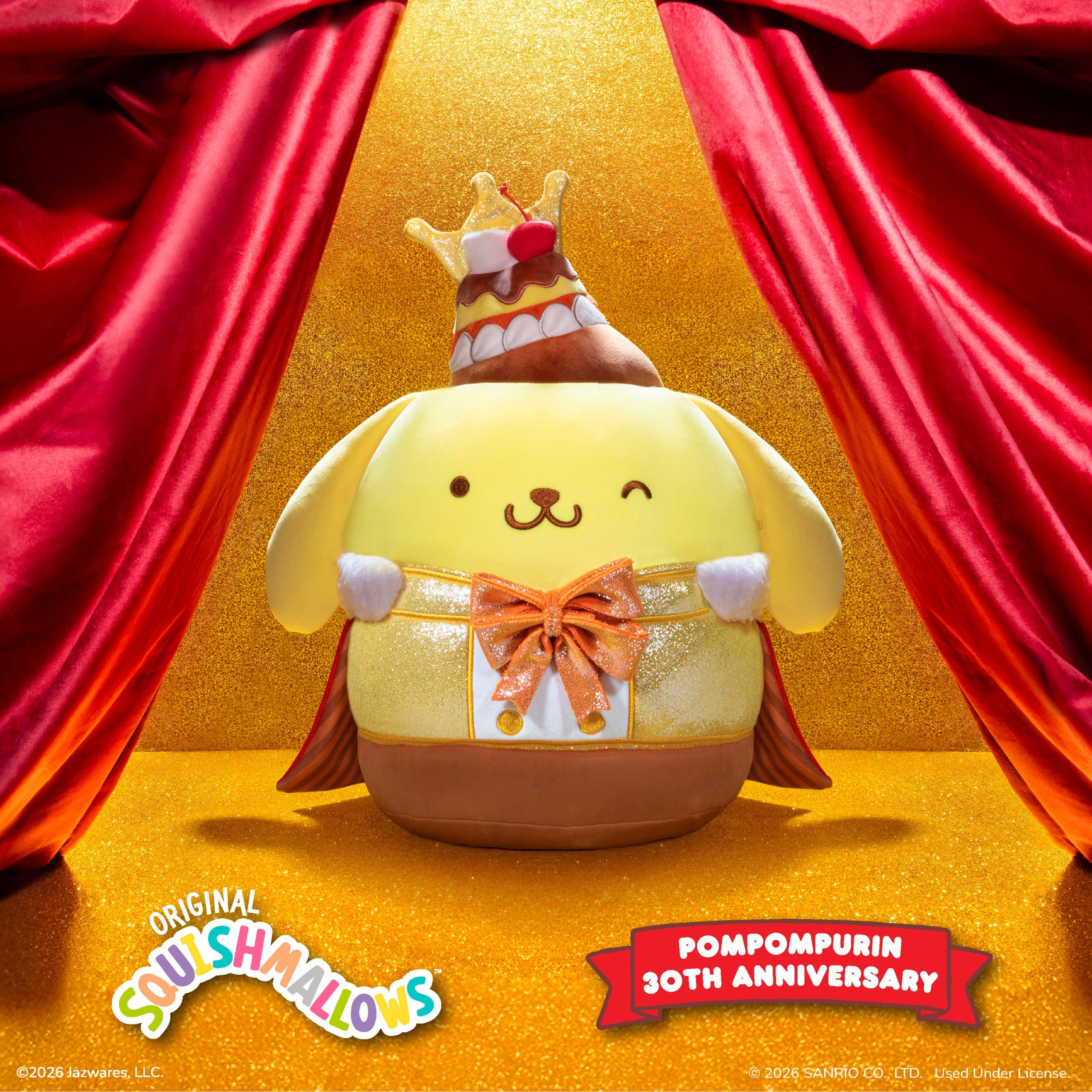 Hello Kitty and Friends 12-Inch Pompompurin Anniversary Squishmallows - Image 2