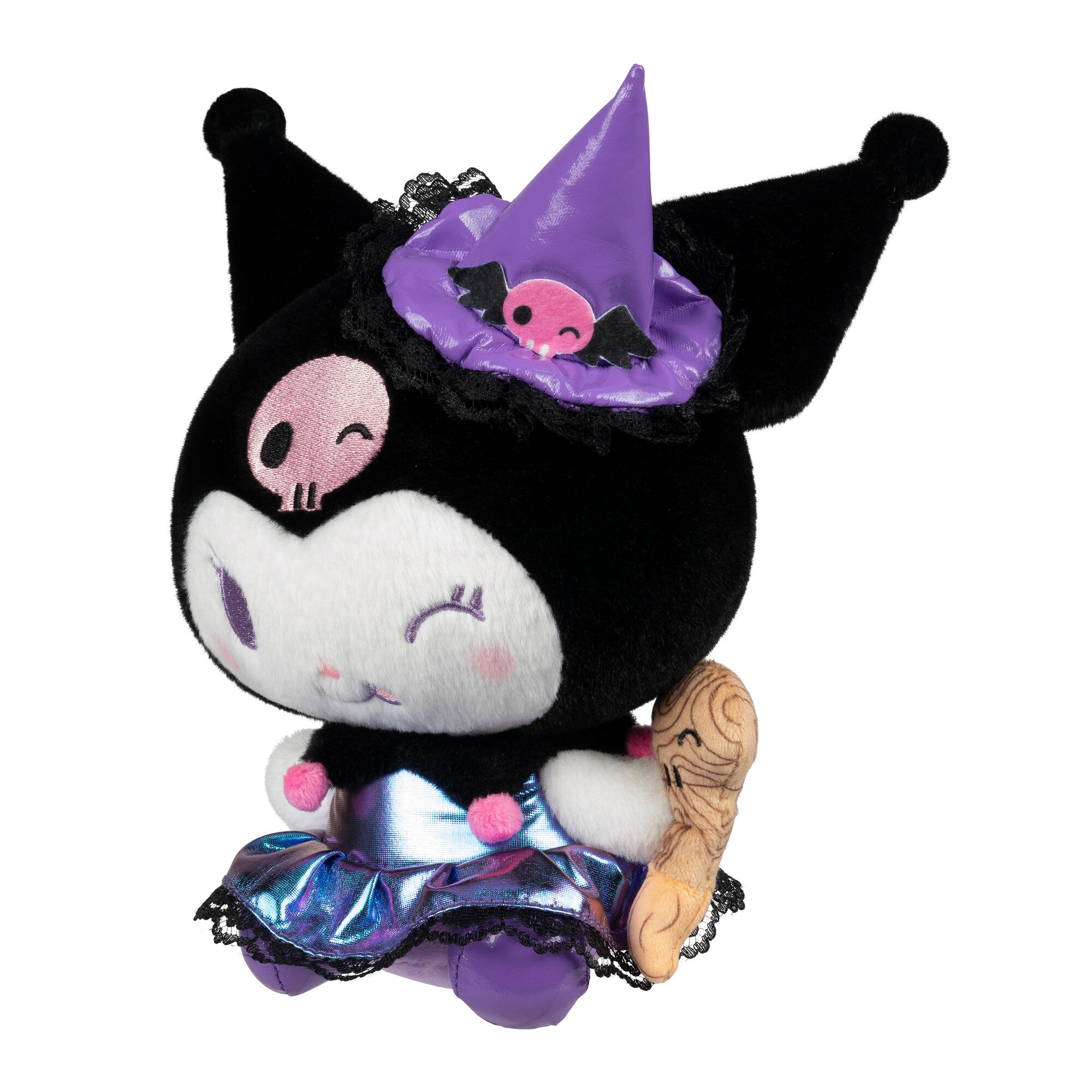 Hello Kitty and Friends 8-Inch Kuromi Halloween Plush Wearing a Witch Costume - Image 2