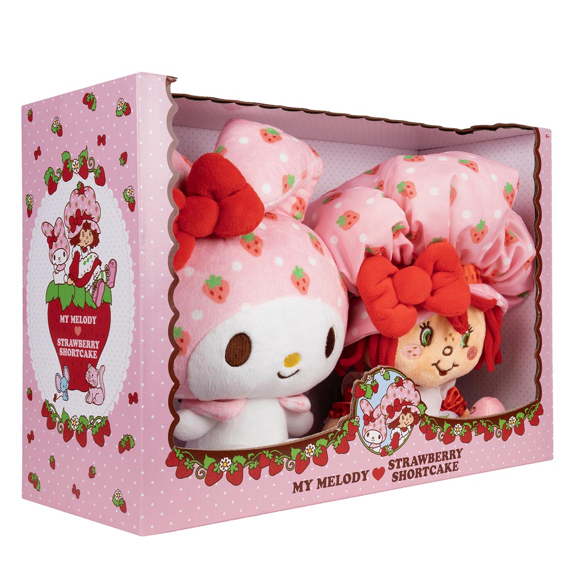 Hello Kitty and Friends 8-Inch Strawberry Shortcake x My Melody Plush 2-Pack - Image 10
