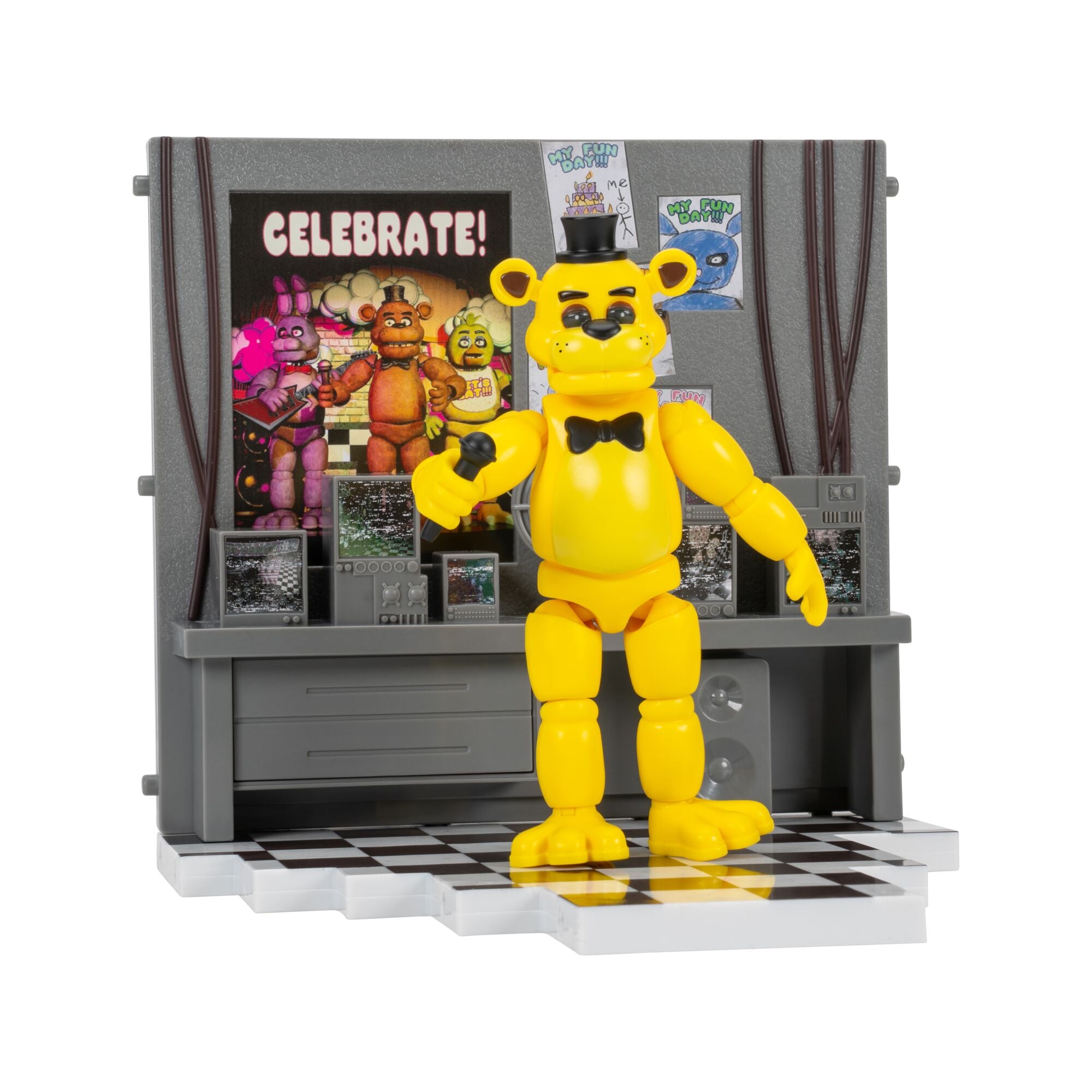 Five Nights at Freddy's Golden Freddy Office Set - 5-Inch Articulated Figure