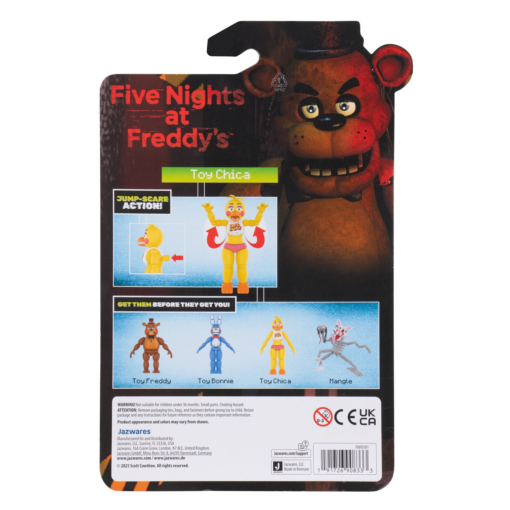 Five Nights at Freddy's Toy Chica 5-Inch Articulated Figure - Image 7