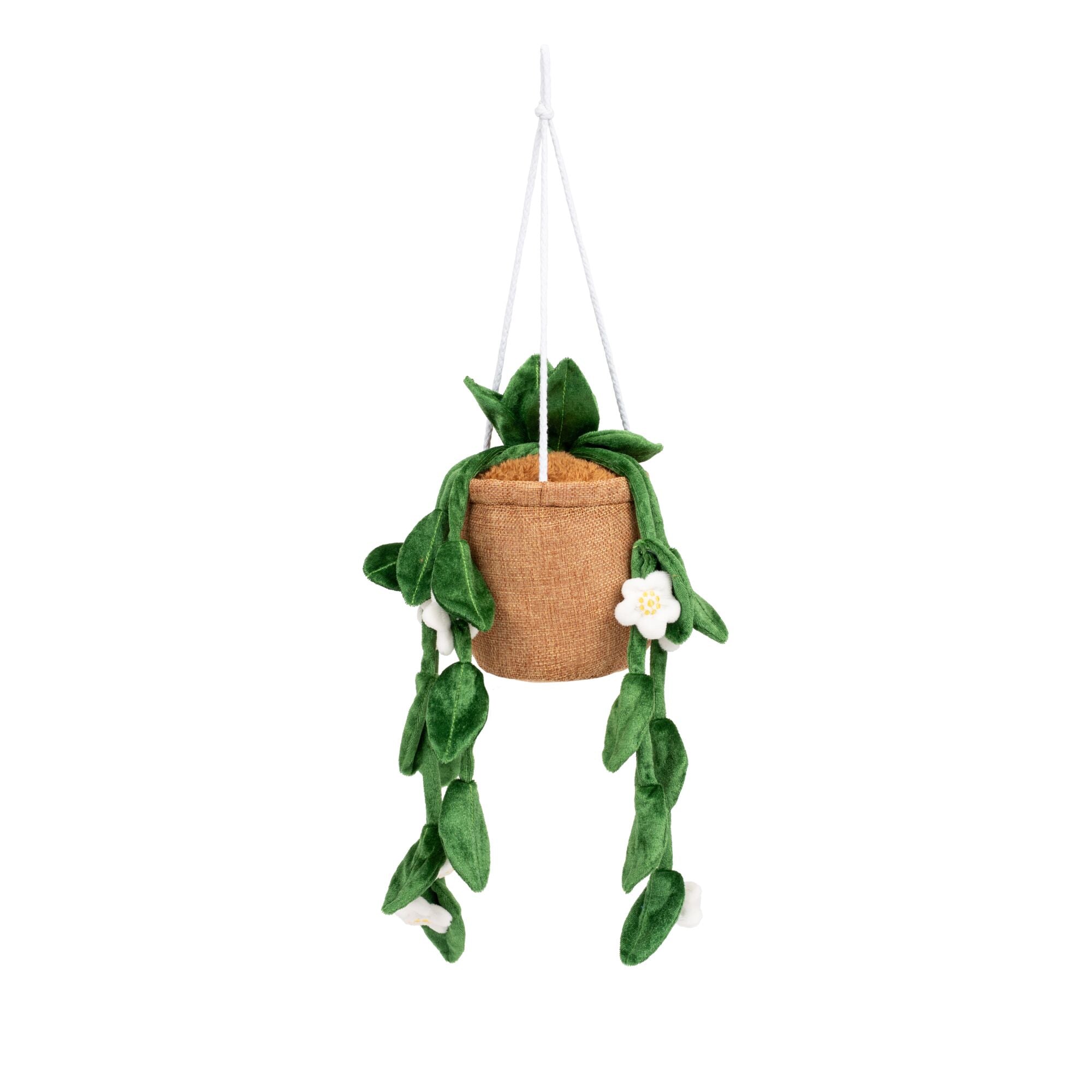 Greenhouse by Russ 8-Inch Hanging Plant with Flowers Plush - Image 5