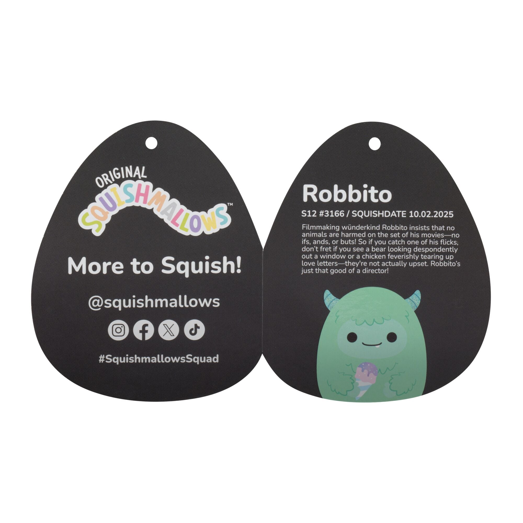 12-Inch Select Series Robbito Green Yeti with Ice Cream Cone - Image 6