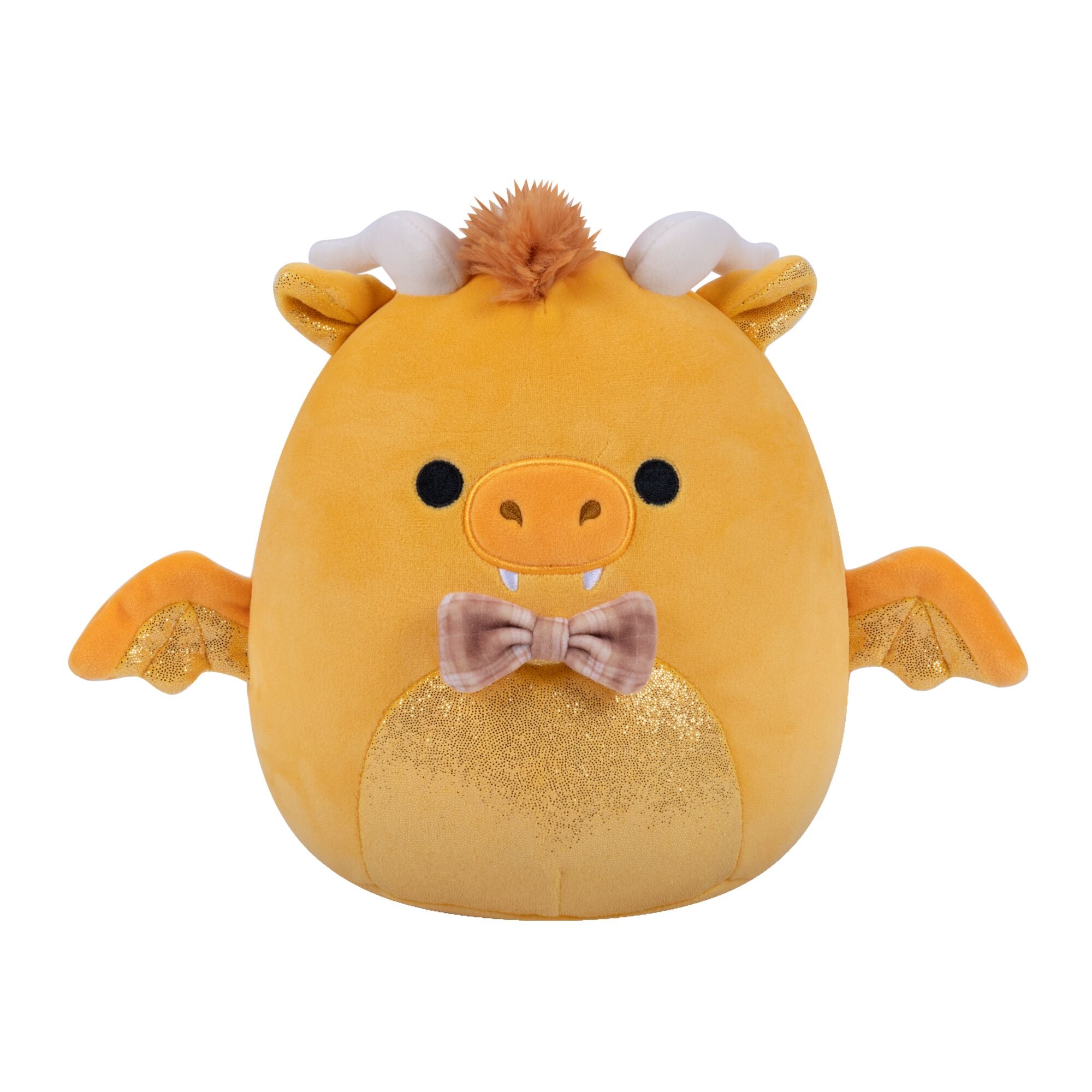 8-Inch Mister the Gold Dragon with Bowtie and Sparkle Belly