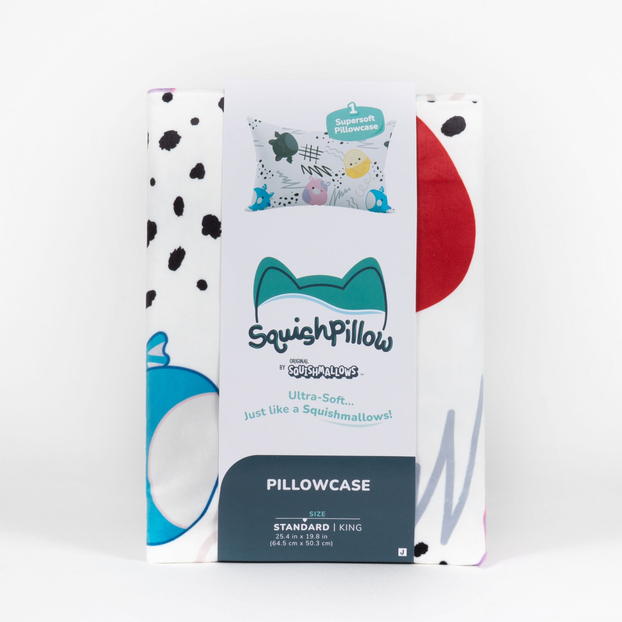 Squish Vibes White SquishPillow Pillowcase (Standard) - Image 2