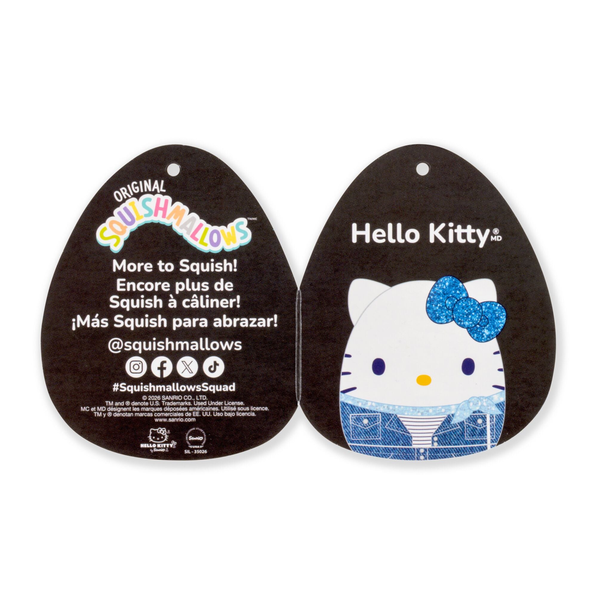 Hello Kitty and Friends 12-Inch Denim Hello Kitty Squishmallows - Image 7