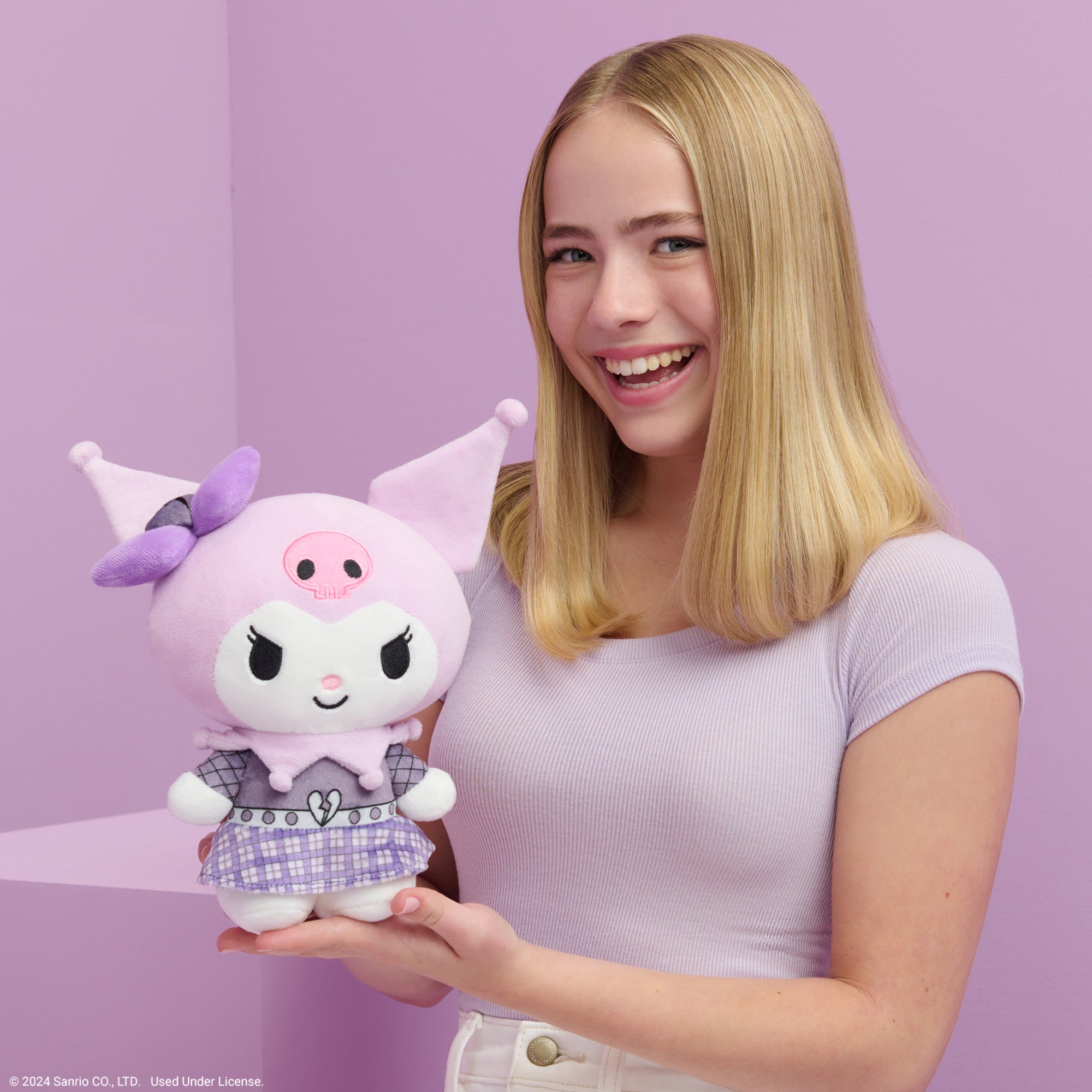 Hello Kitty and Friends Series 2 - Kuromi 8-Inch Punks Plush - Image 3