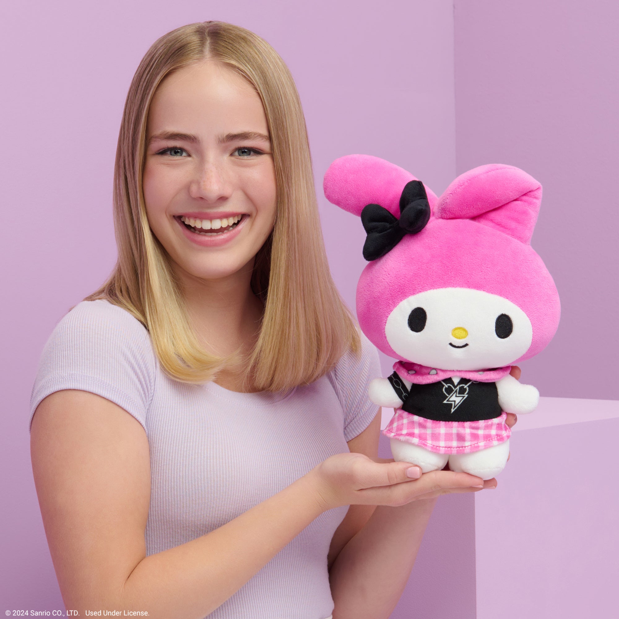 Hello Kitty and Friends Series 2 - My Melody 8-Inch Punks Plush - Image 3