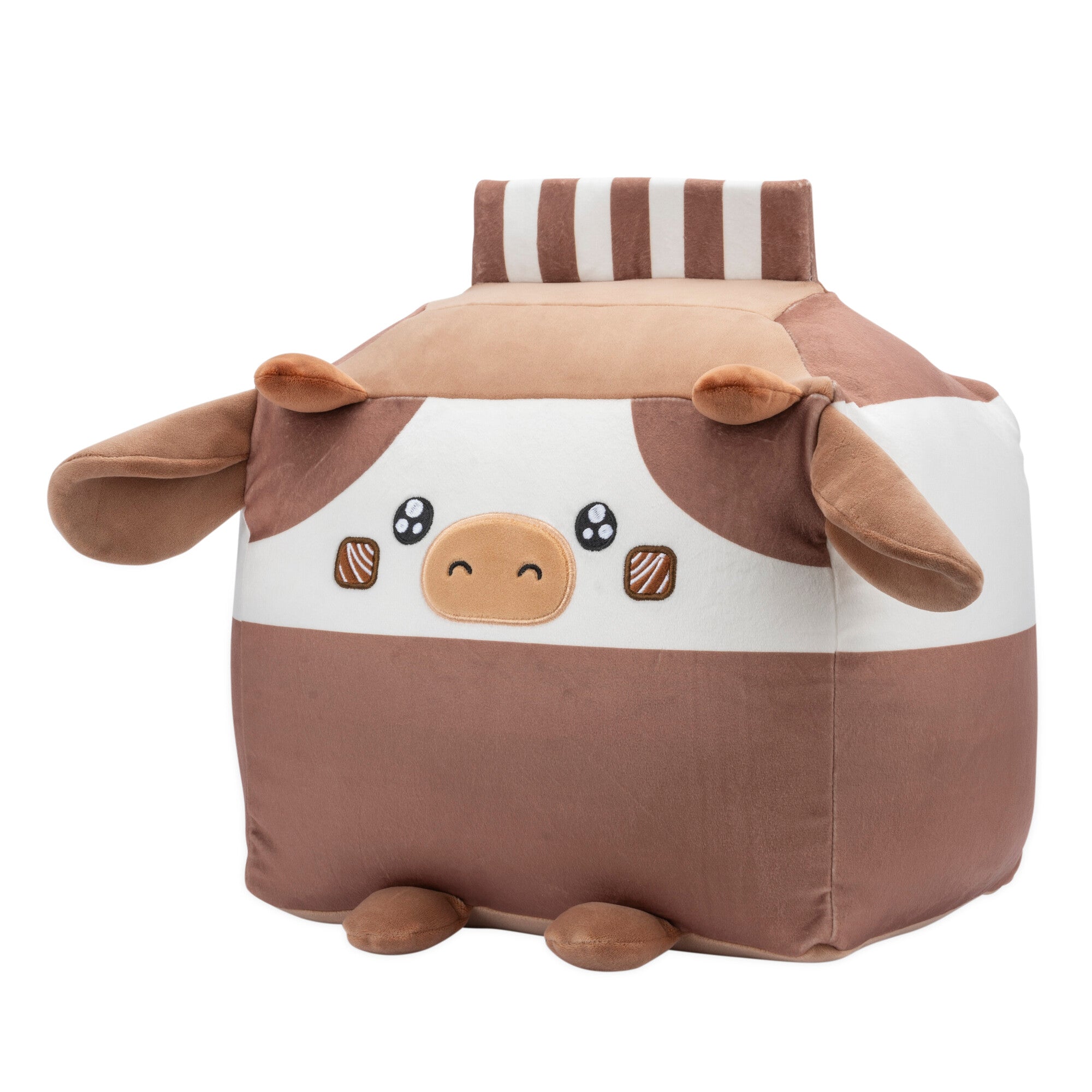 Russ 14-Inch Chocolate Milk Box Cow Plush - Image 2