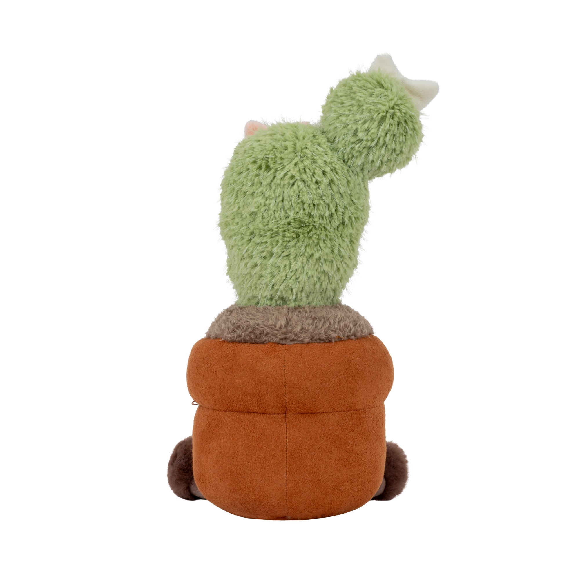Greenhouse by Russ 12-Inch Brown Flower Cactus Plush - Image 4