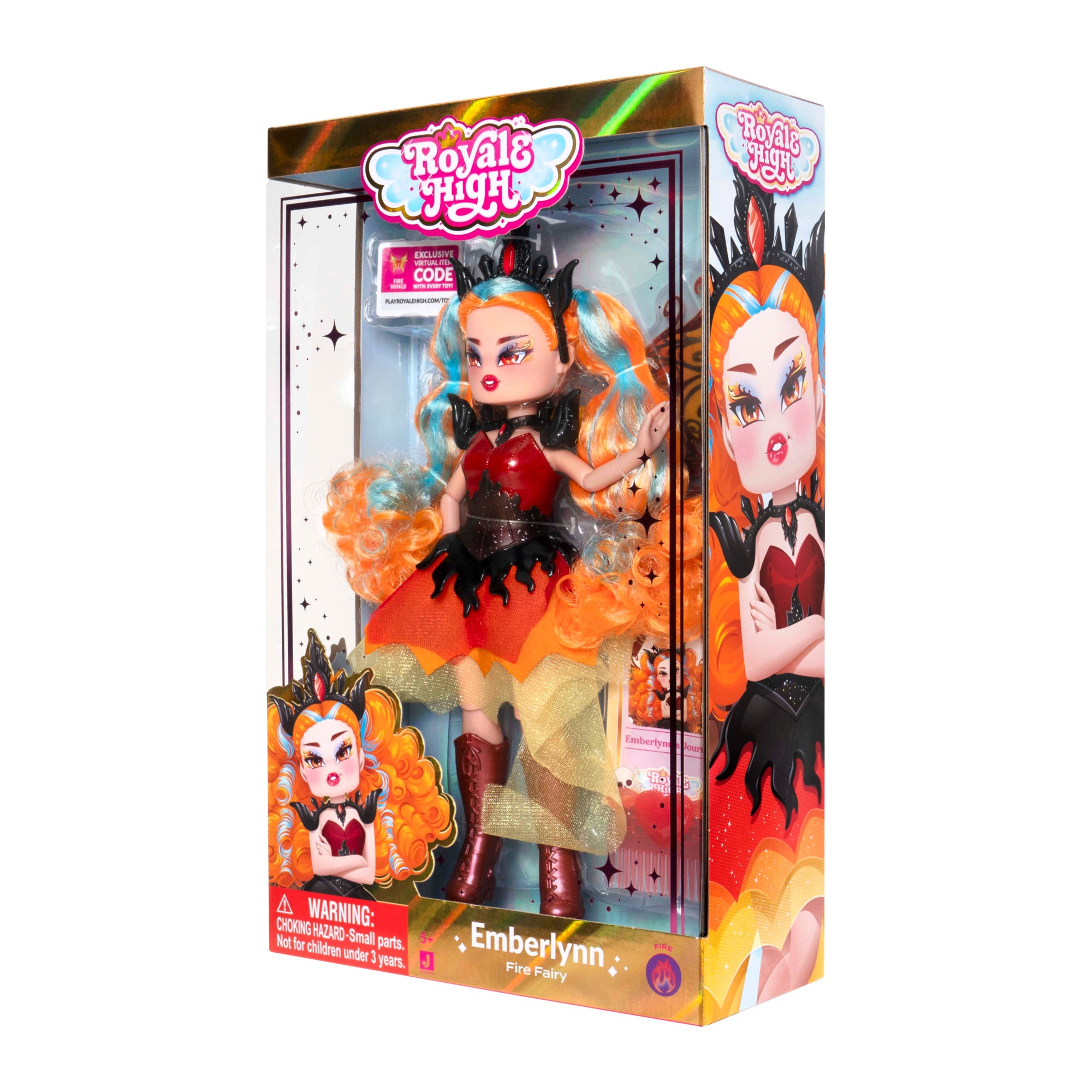 Royale High 9-Inch Fashion Doll - Emberlynn the Fire Fairy (Series 2) - Image 5