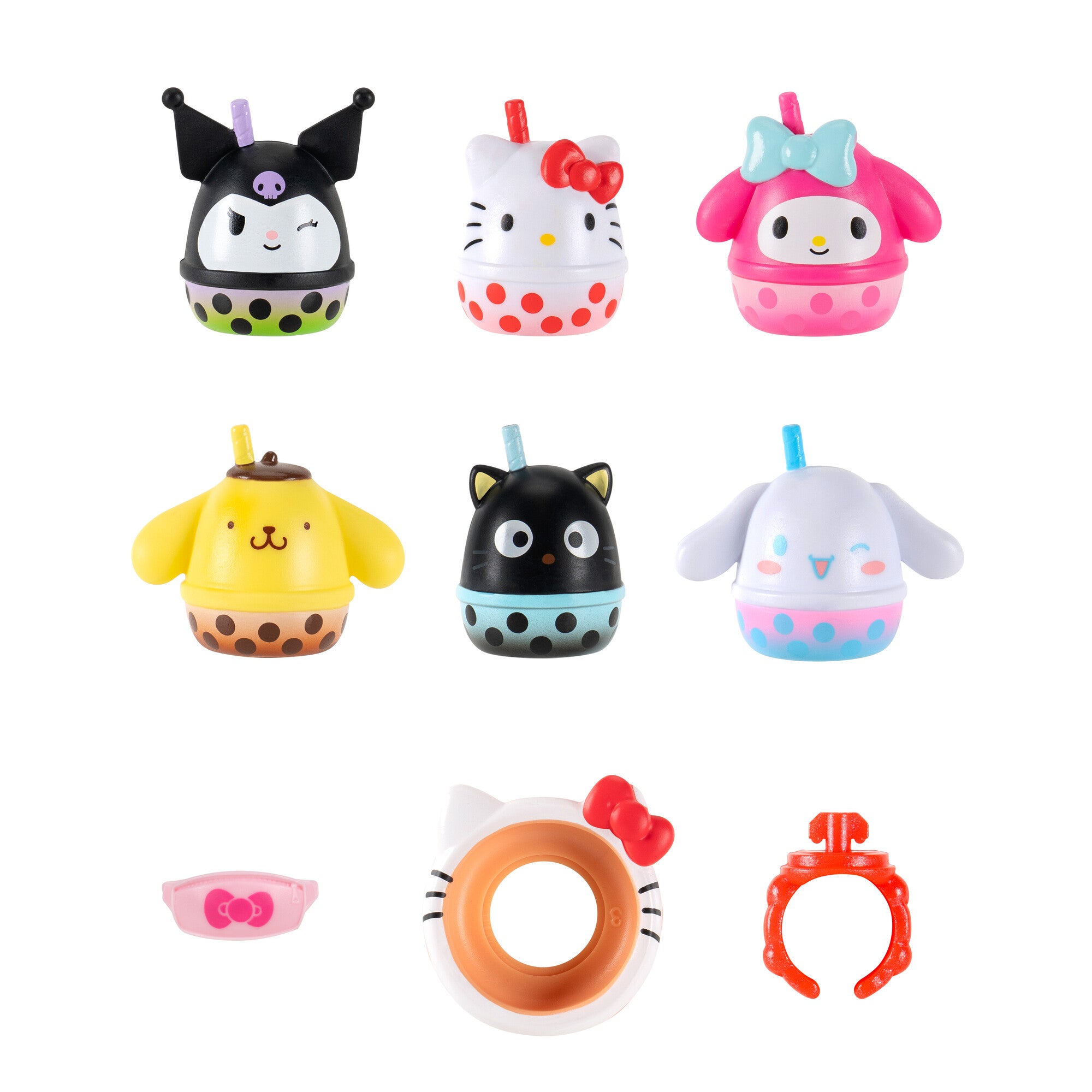 Squish-a-longs Hello Kitty and Friends Boba 6-Pack - Image 2