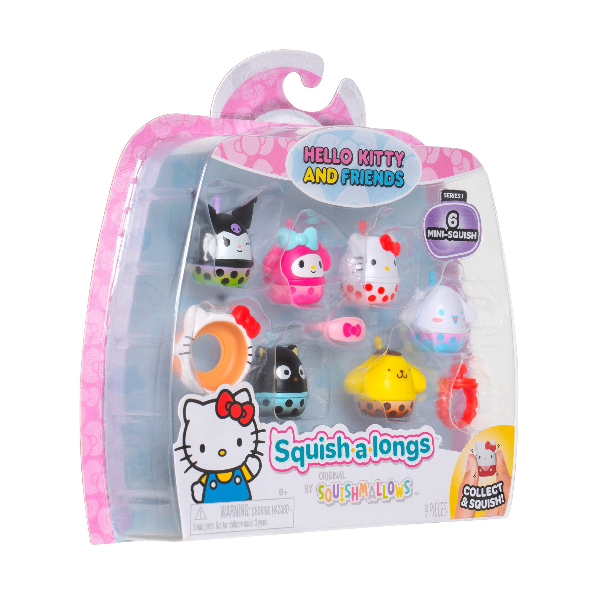 Squish-a-longs Hello Kitty and Friends Boba 6-Pack - Image 6