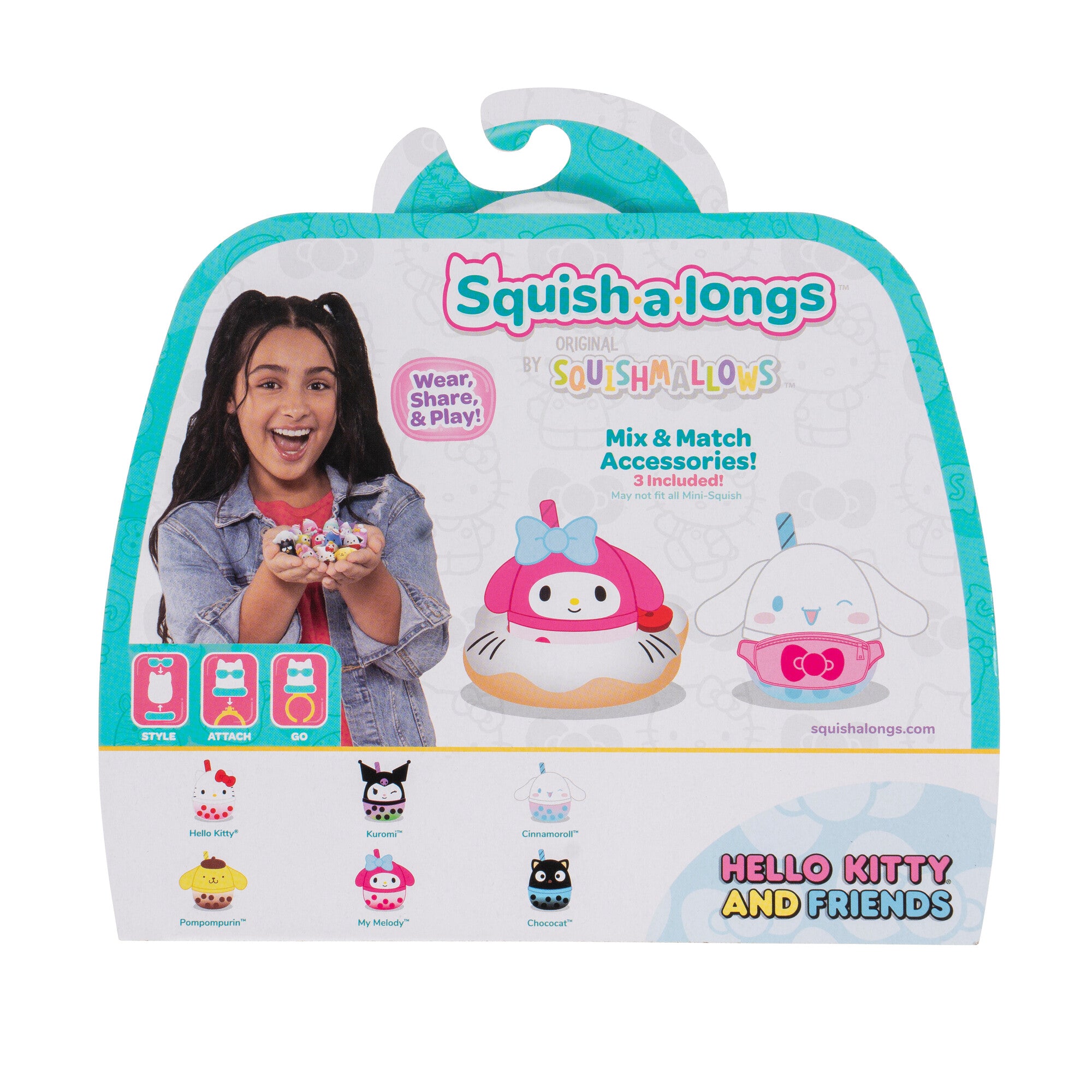 Squish-a-longs Hello Kitty and Friends Boba 6-Pack - Image 7