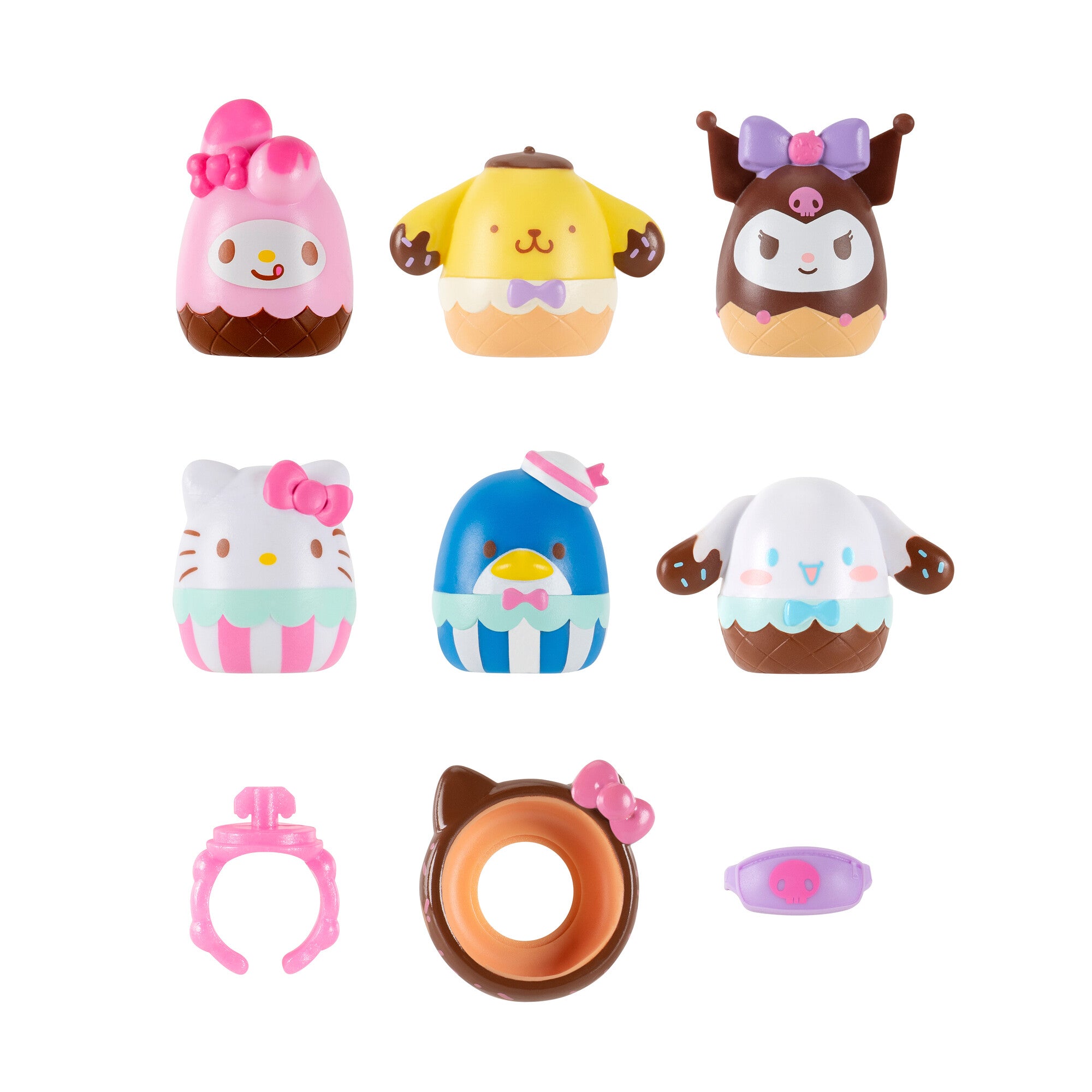 Squish-a-longs Hello Kitty and Friends Ice Cream 6-Pack - Image 2