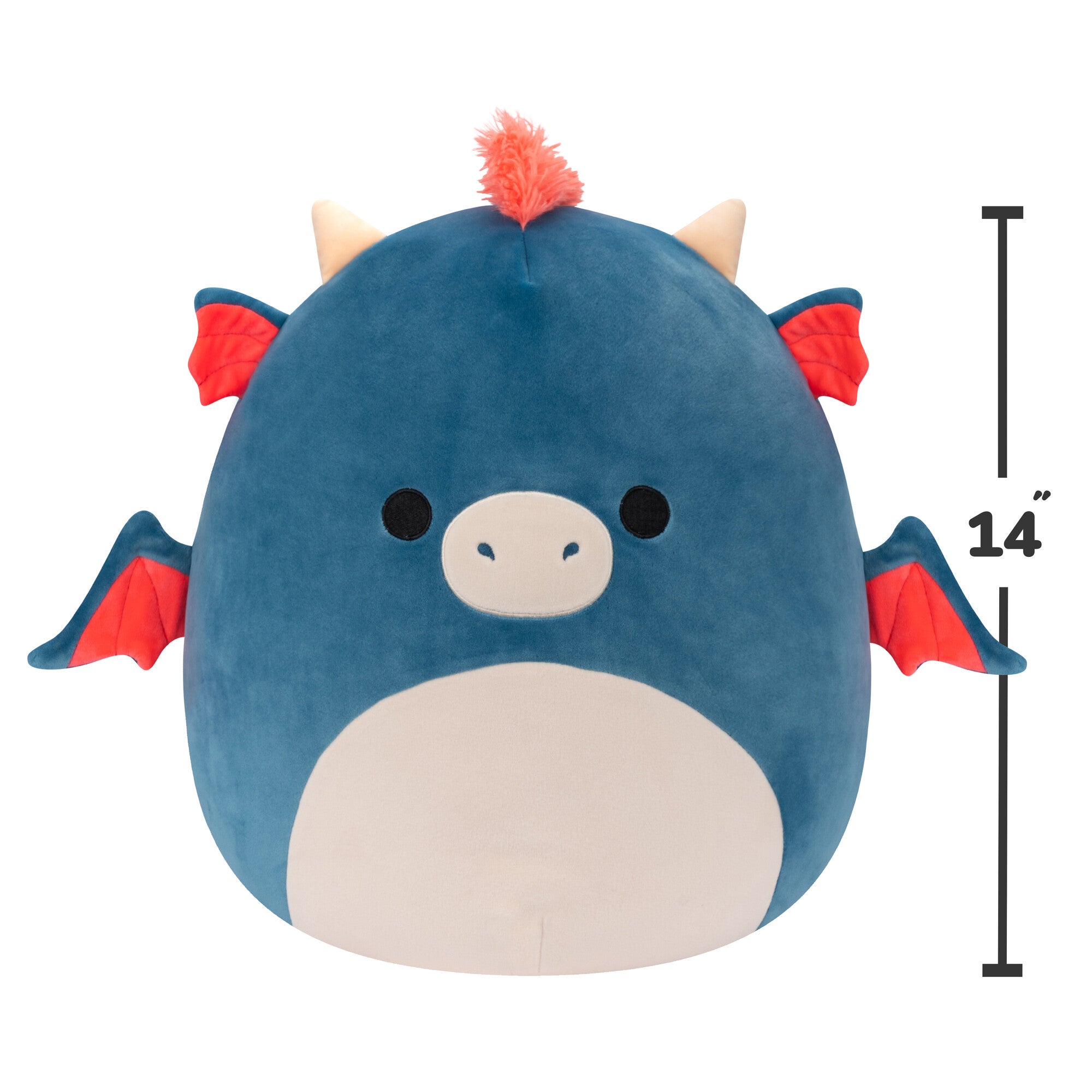 14-Inch Carin the Blue Dragon with Orange Mane - Image 5