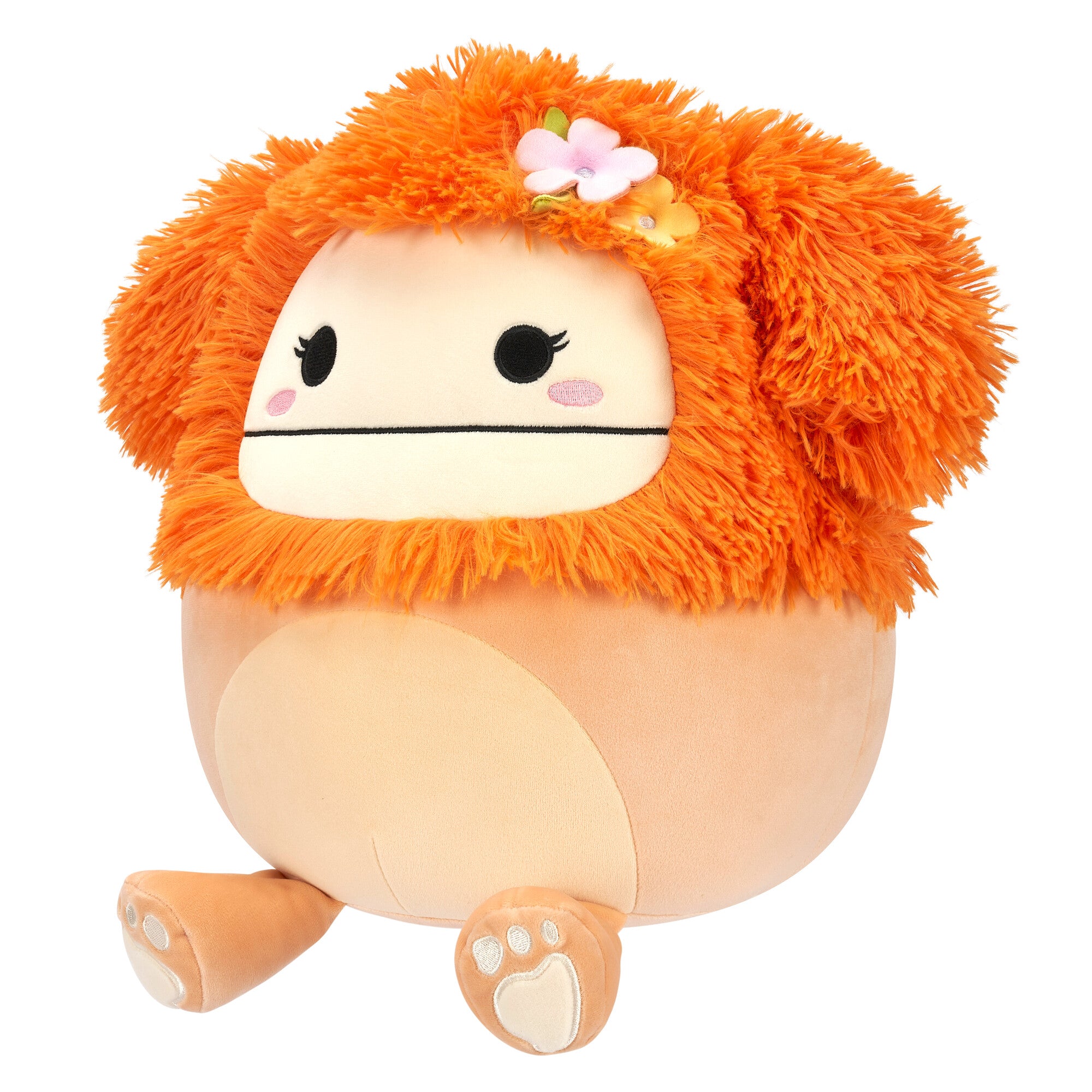12-Inch Shasta the Peach Bigfoot with Tropical Flower - Image 2