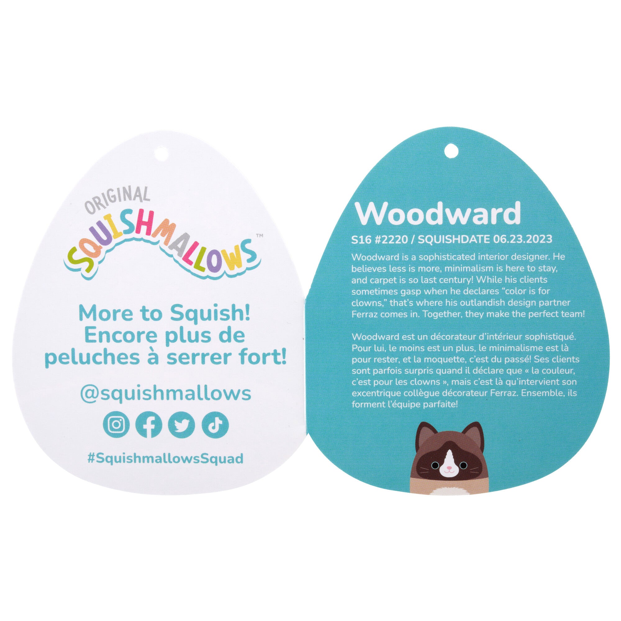 16-Inch Woodward the Brown and Tan Snowshoe Cat - Image 5