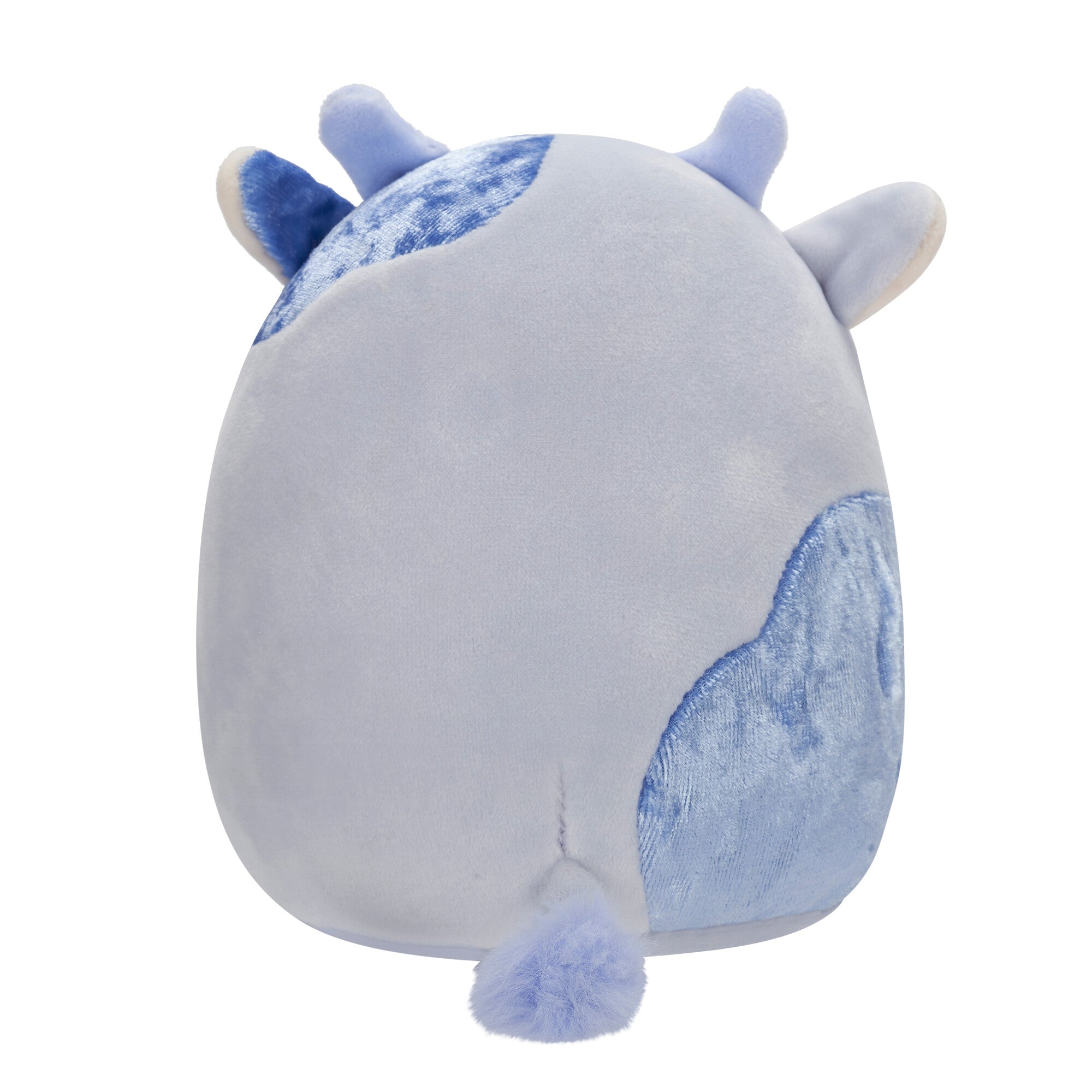 5-Inch Marzio Light Blue Velvet Cow - Image 4