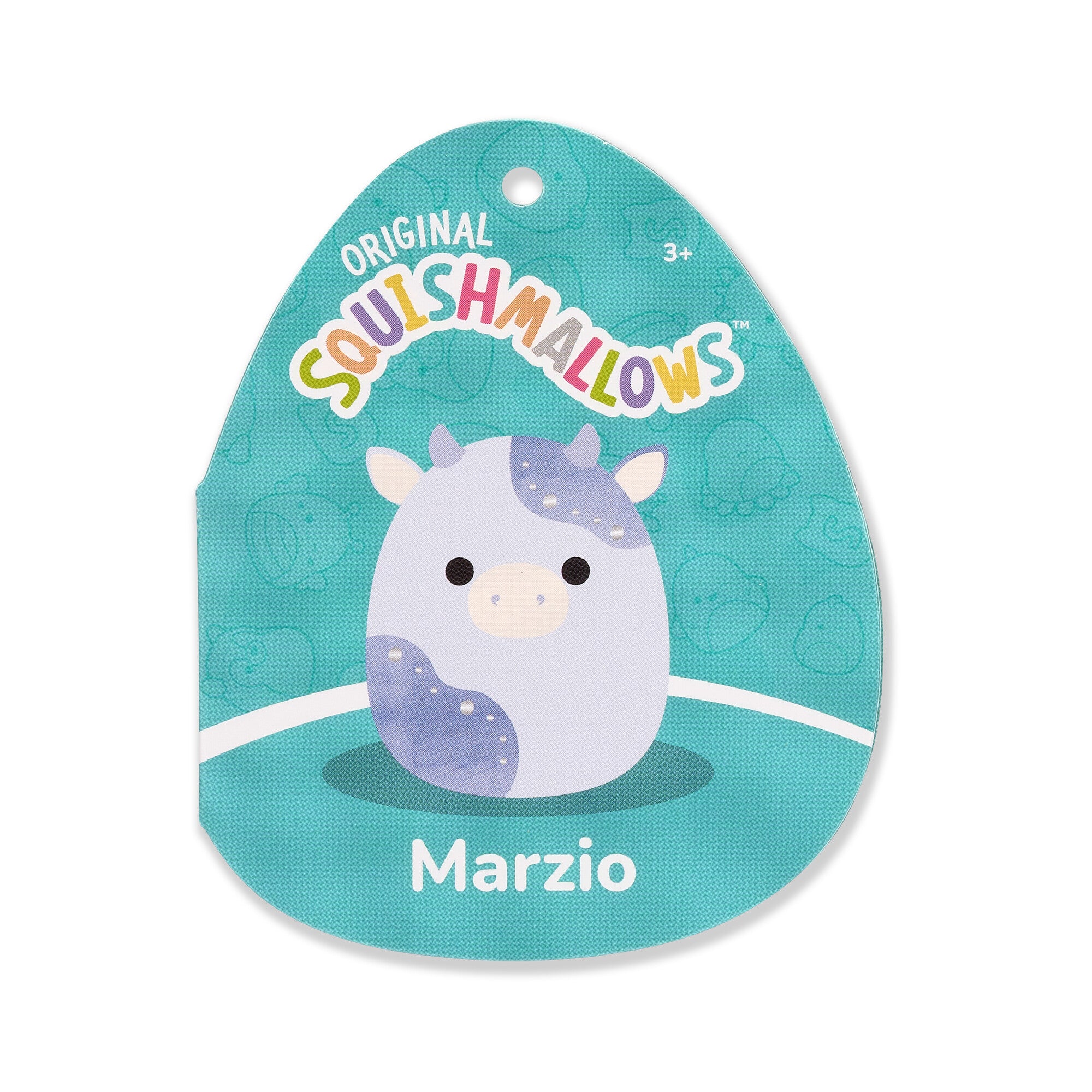 5-Inch Marzio Light Blue Velvet Cow - Image 5