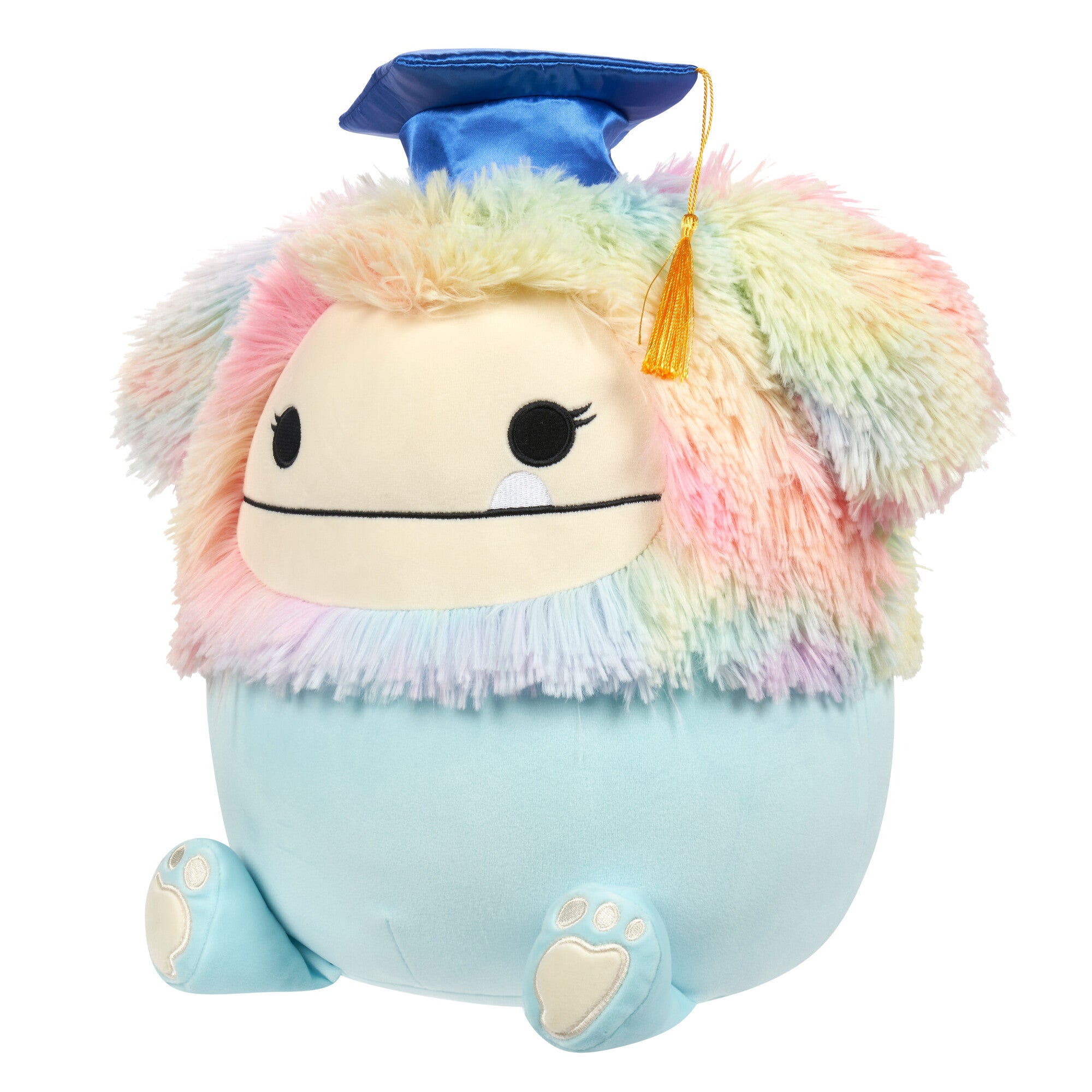 12-Inch Zozo the Teal Bigfoot in Graduation Cap - Image 2
