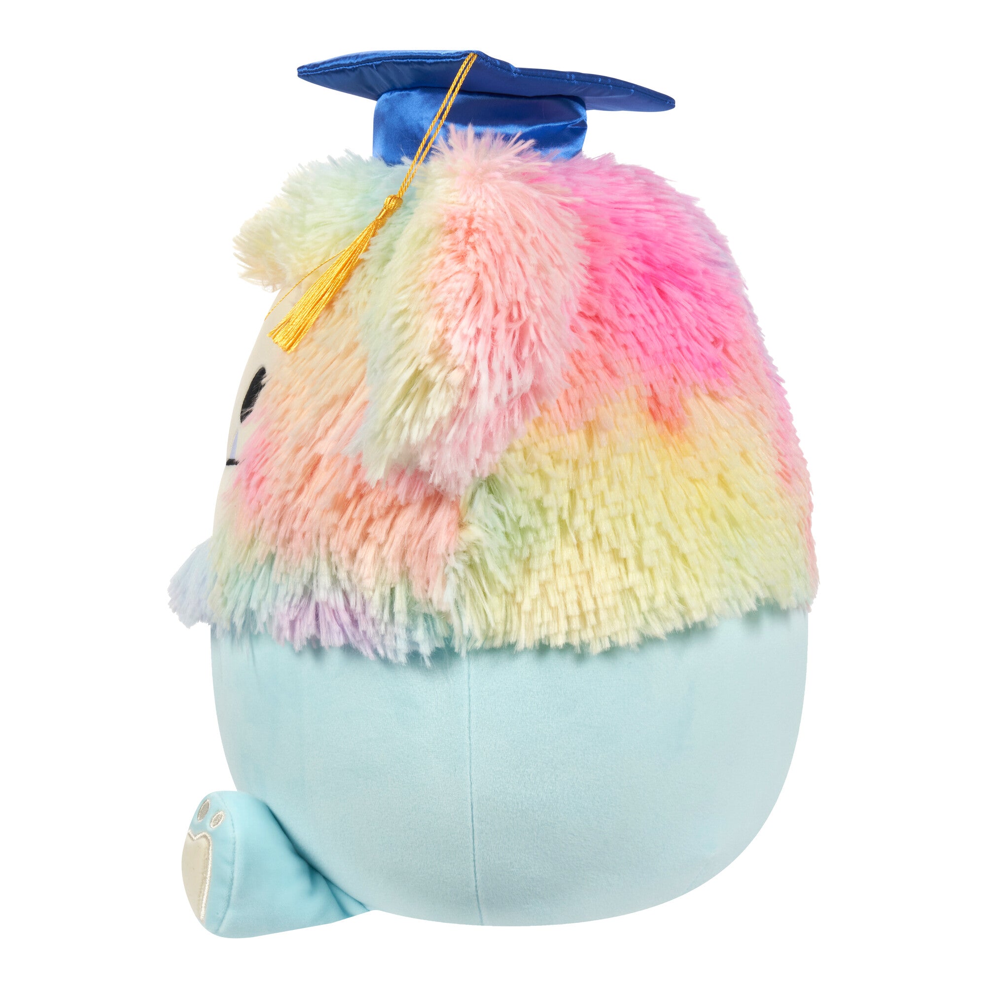 12-Inch Zozo the Teal Bigfoot in Graduation Cap - Image 3