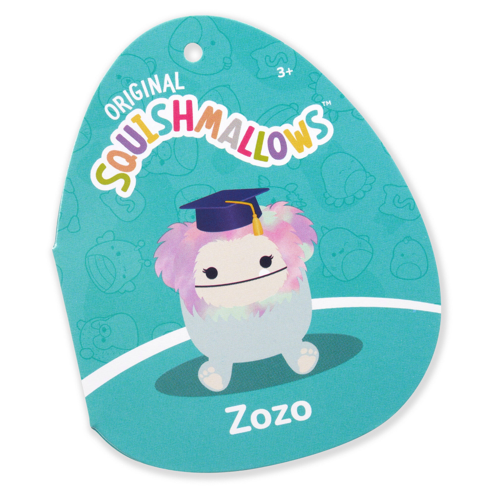 12-Inch Zozo the Teal Bigfoot in Graduation Cap - Image 5