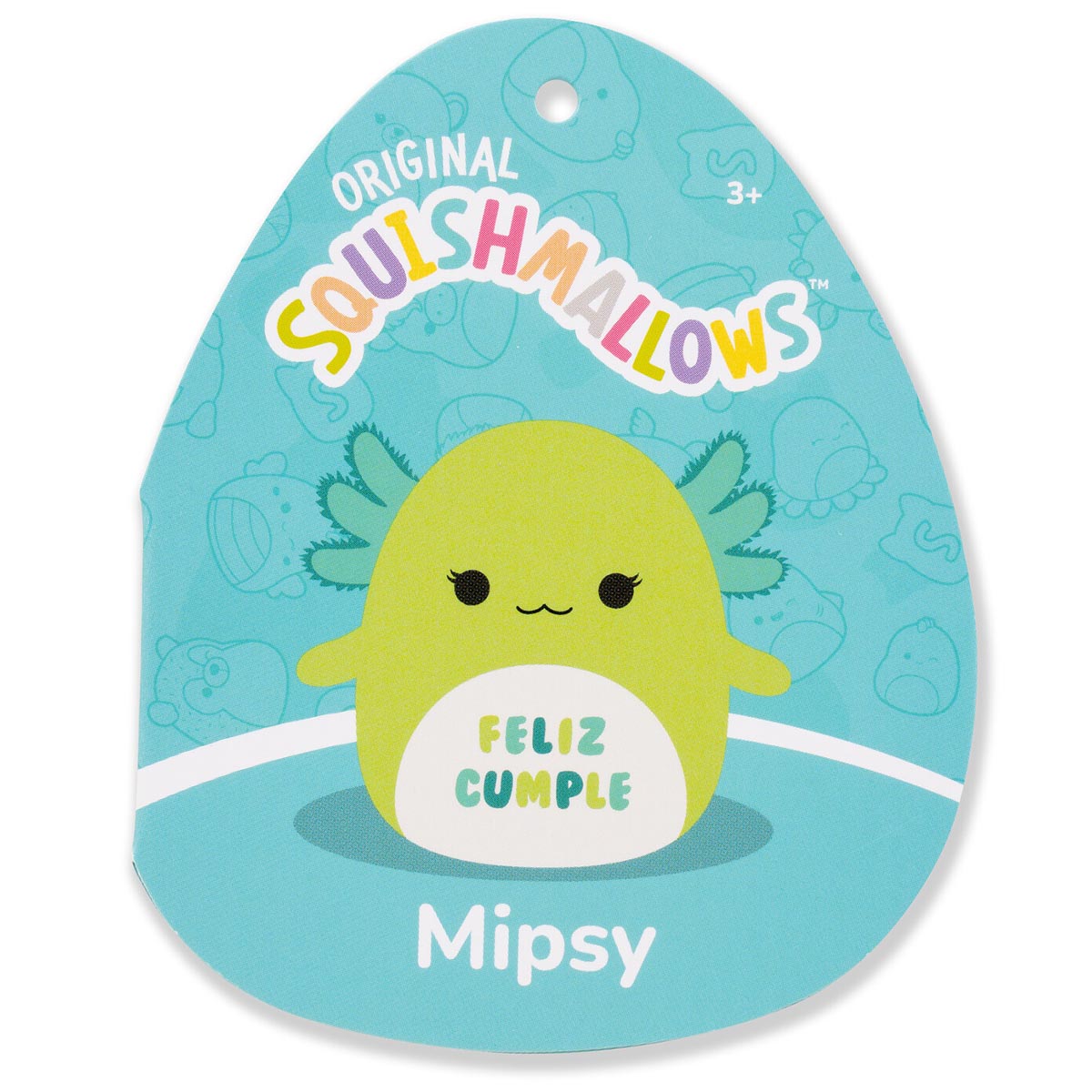 12-Inch Mipsy the Green Axolotl with Feliz Cumple Embroidery - Image 5
