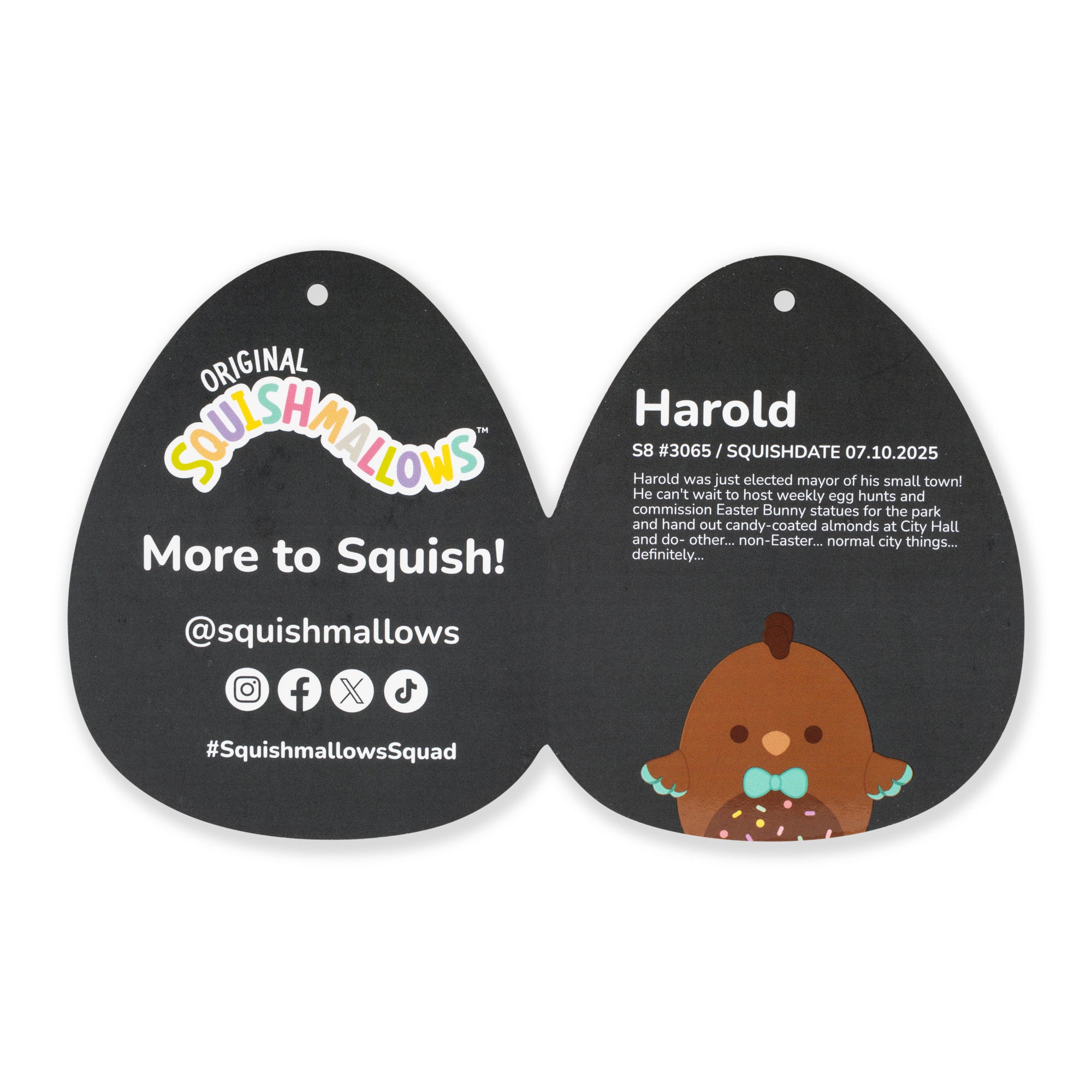 8-Inch Select Series Harold the Chocolate Chick with Bowtie - Image 7