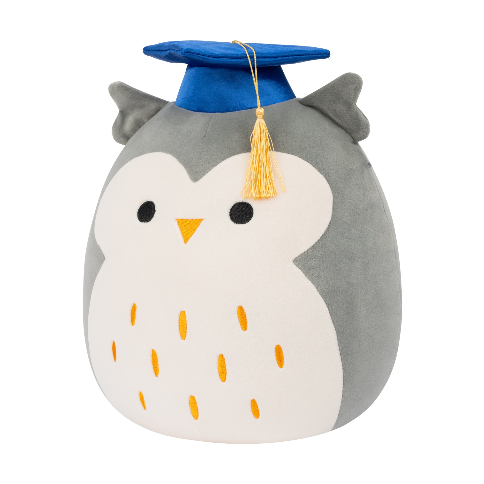 12-Inch Hoot the Grey Owl in Graduation Cap - Image 2