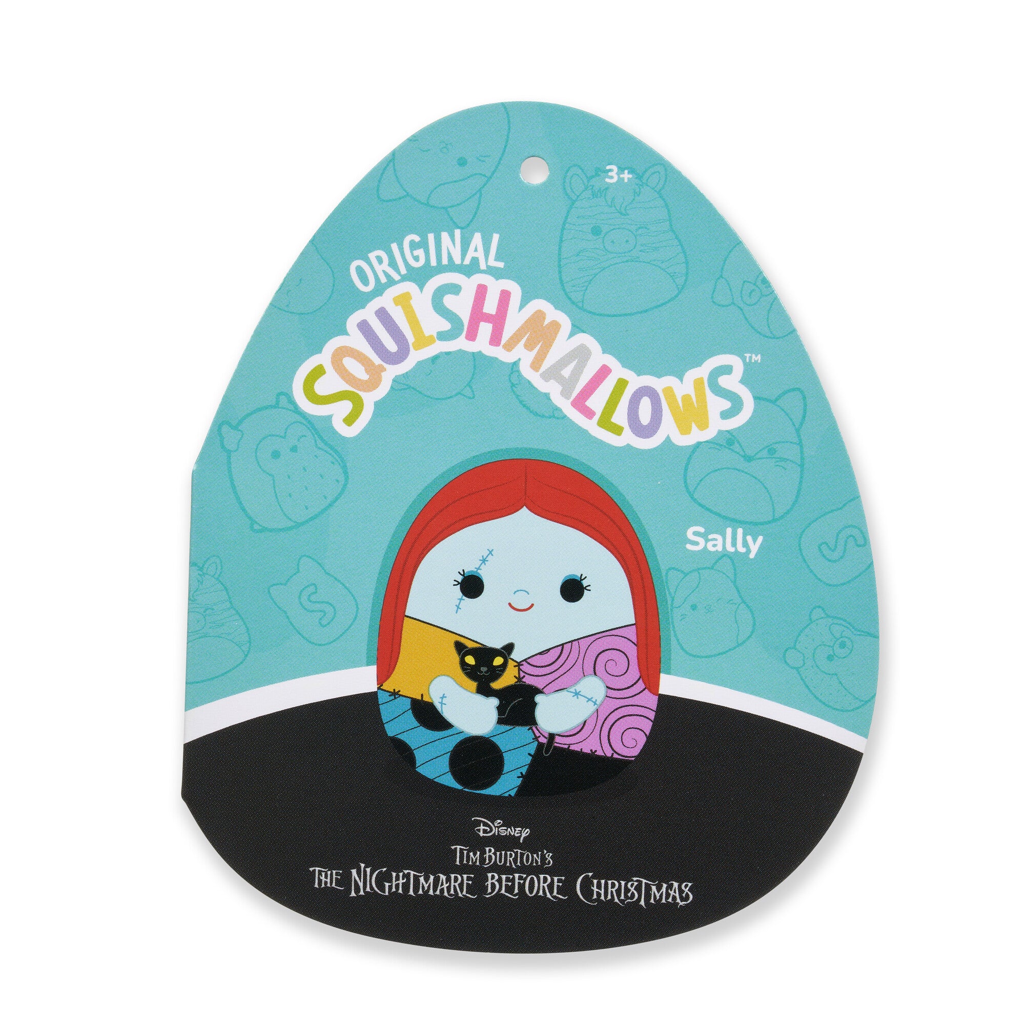 Squishmallows Original Disney 8-Inch Sally Holding Black Cat - Image 5