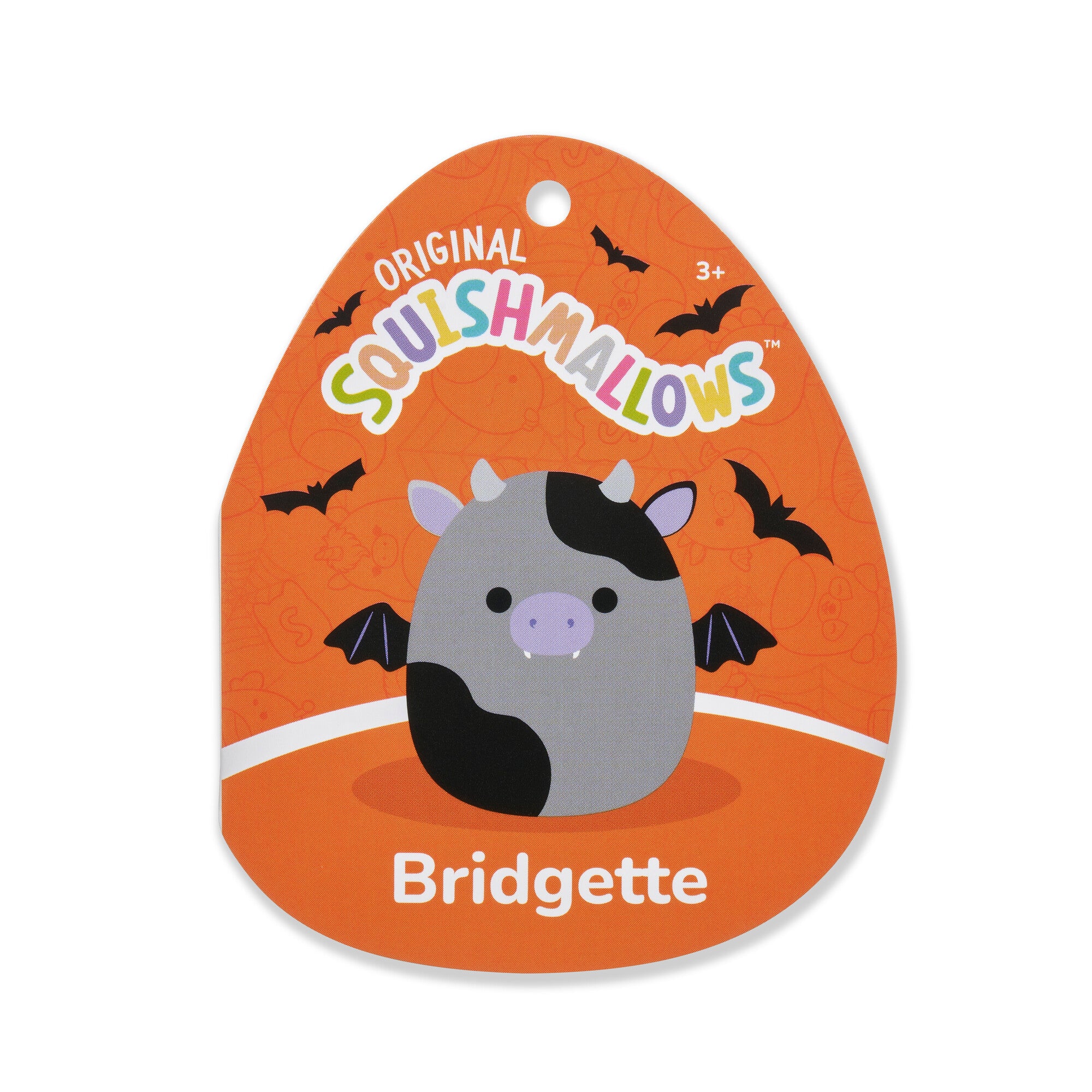 12-Inch Bridgette the Grey and Black Cow Bat - Image 5