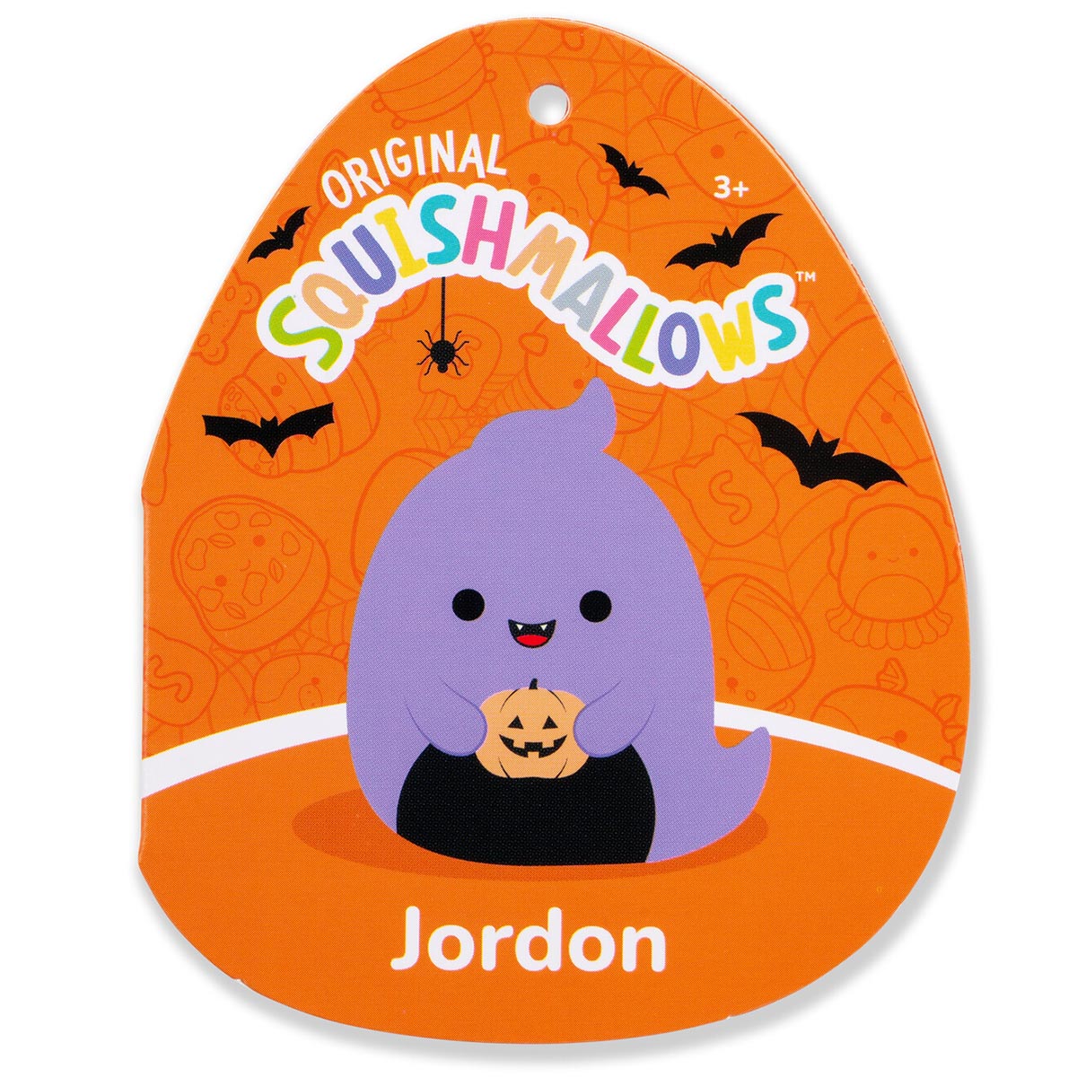 12-Inch Jordon the Purple Ghost Holding Jack O'Lantern - Image 5