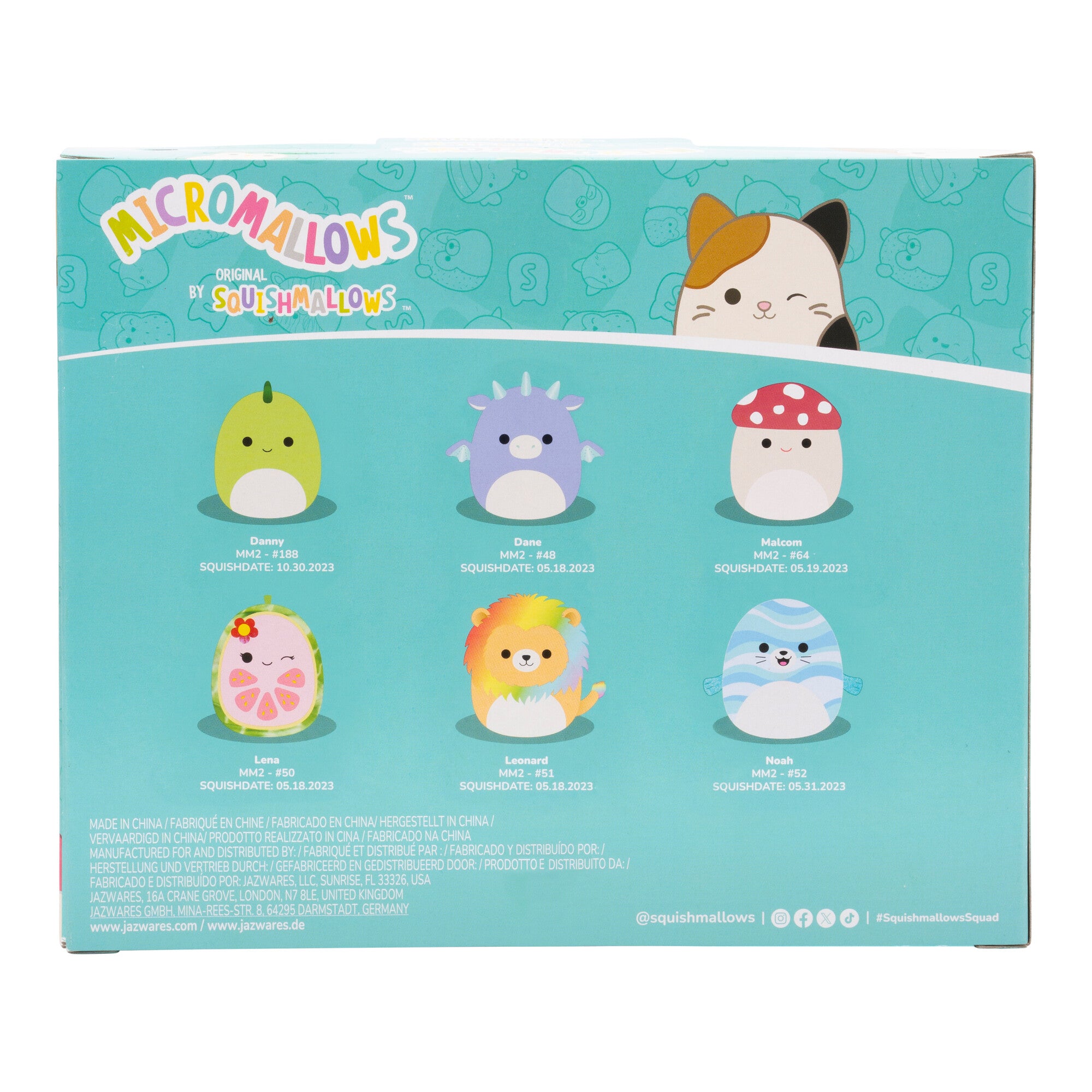 Micromallows 6-Pack – Danny Dinosaur. Dane Dragon. Malcolm Mushroom. Lena Guava Fruit. Leonard Lion. Noah Seal - Image 11