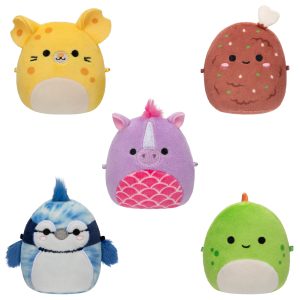 Micromallows 5-Pack - Seanster Stegosaurus. Quayn Hippocampus. Amelia Cheese Mouse. Missy Me Drumstick. Babs Blue Jay