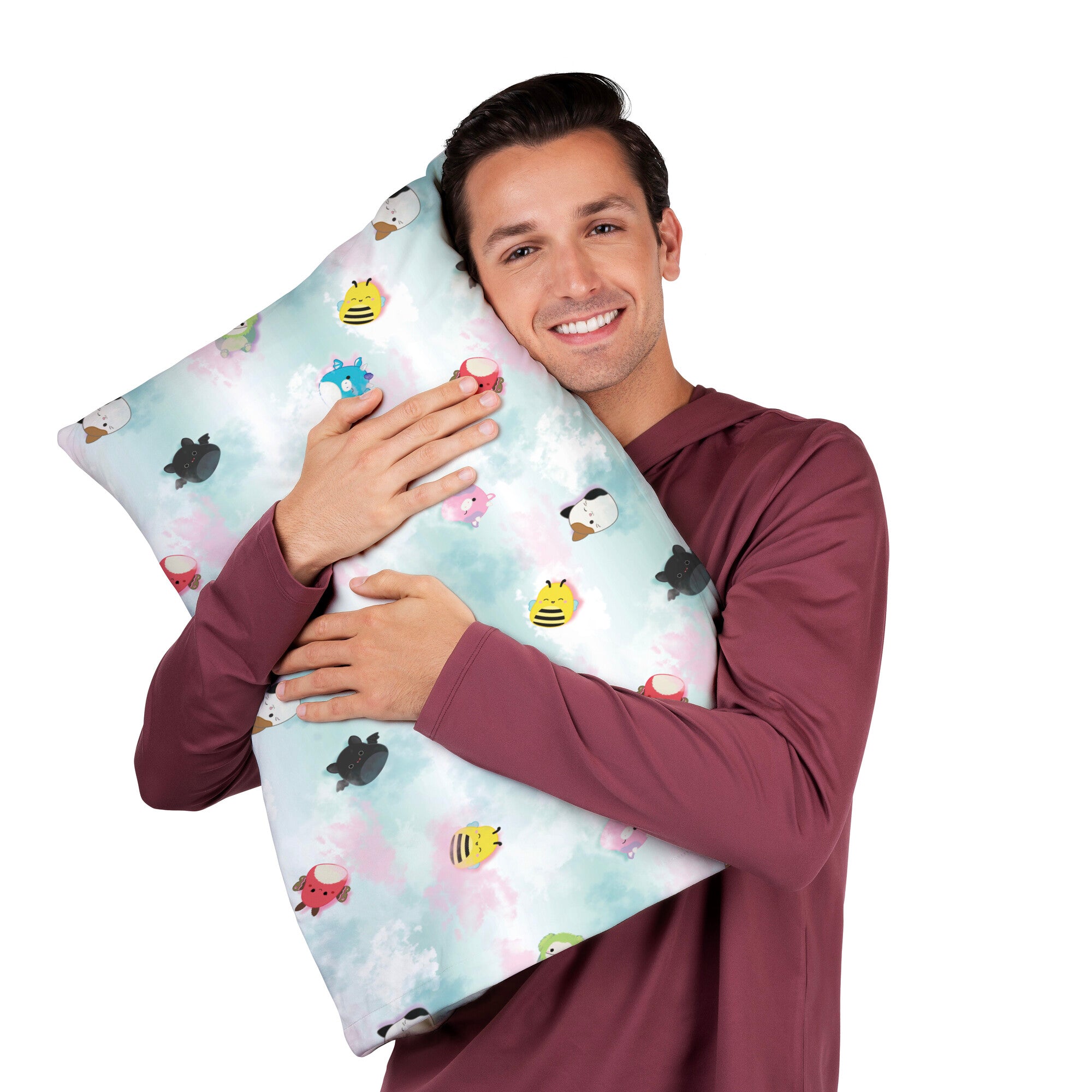 On Cloud 9 Blue SquishPillow Pillowcase (Standard Size) - Image 2