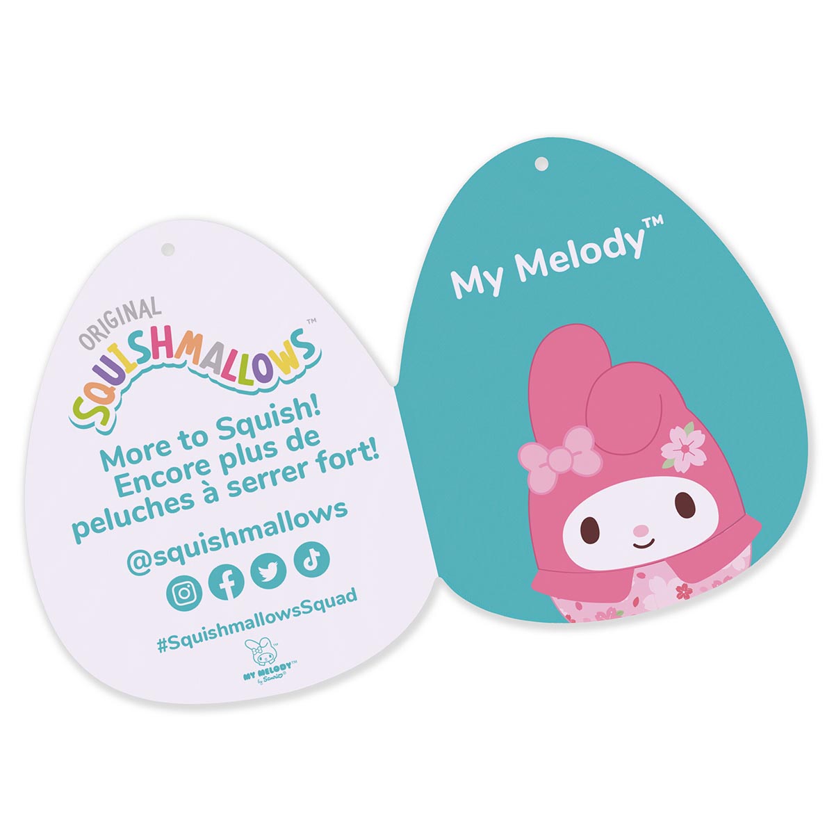 Hello Kitty and Friends 14-Inch My Melody Floral Print Squishmallows - Image 6