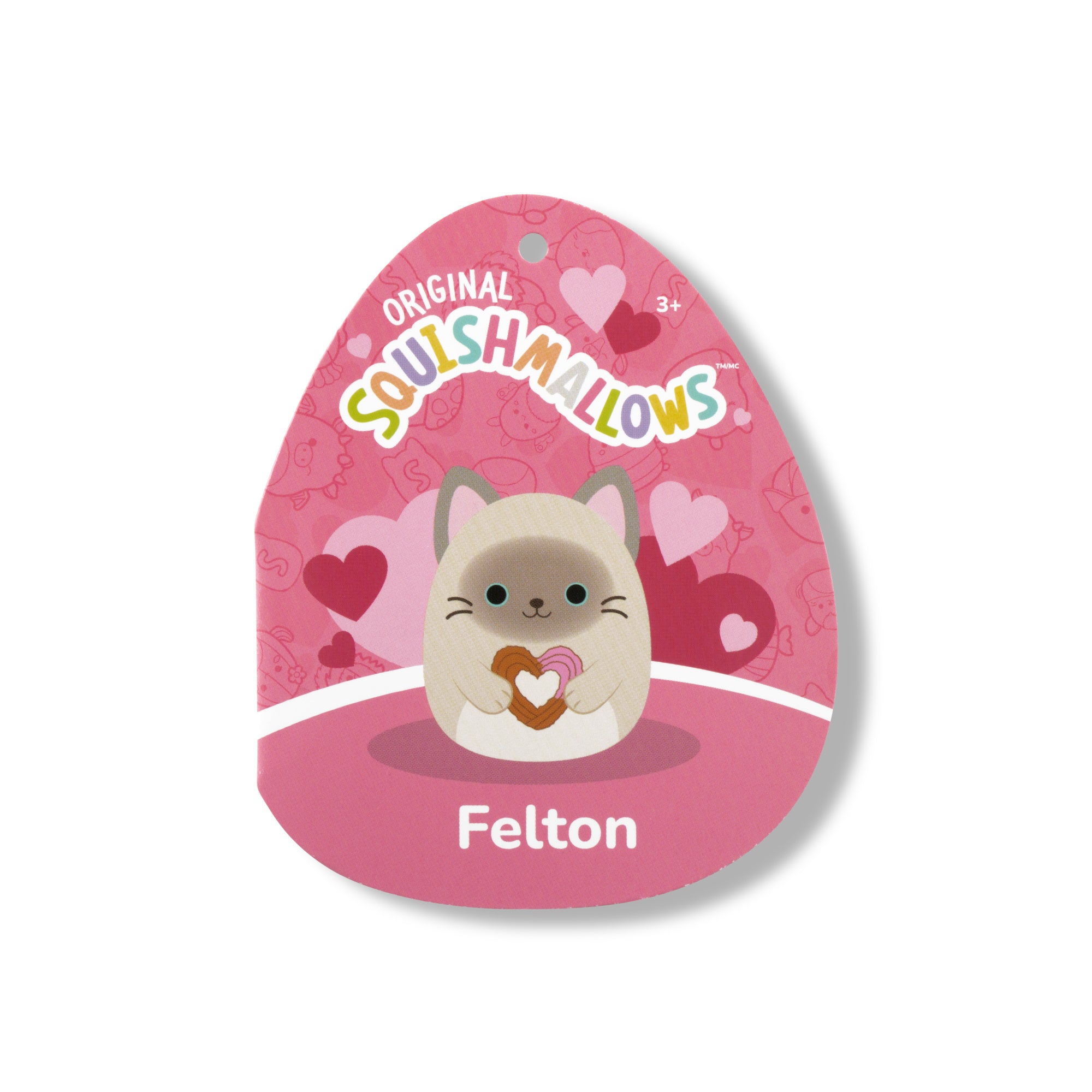 12-Inch Felton the Siamese Cat Holding Heart Churro - Image 5