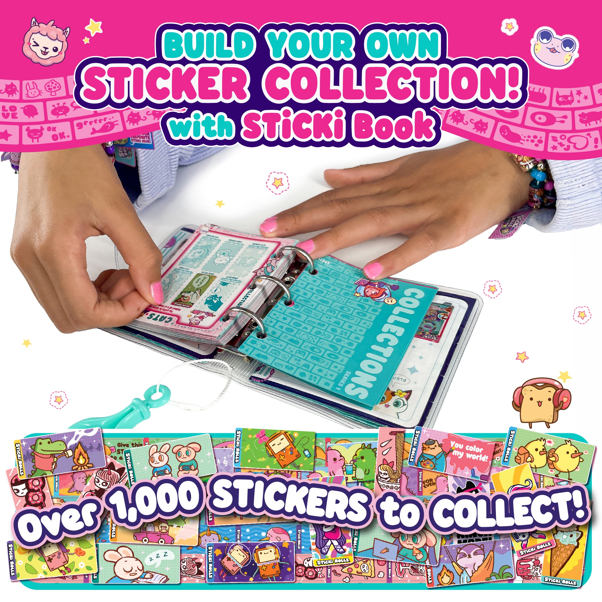 Sticki Rolls Sticki Book - Wearable & Shareable Sticker Bracelet + Collection Sticki Book - Image 3