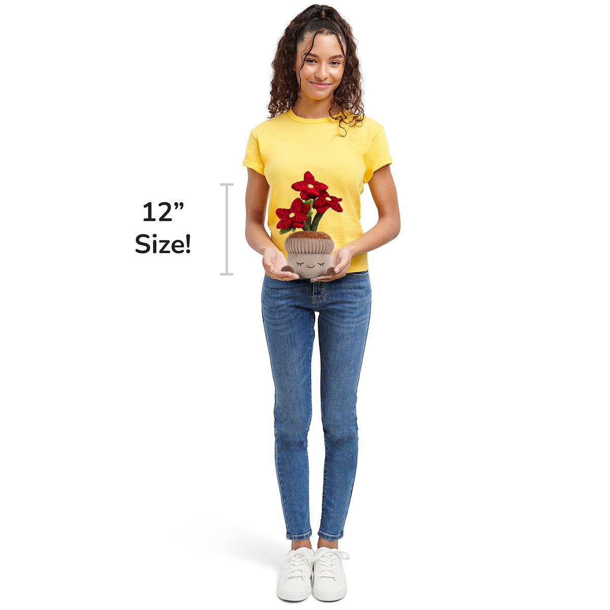 Greenhouse by Russ 12-Inch Poinsettia Plant Plush - Image 4