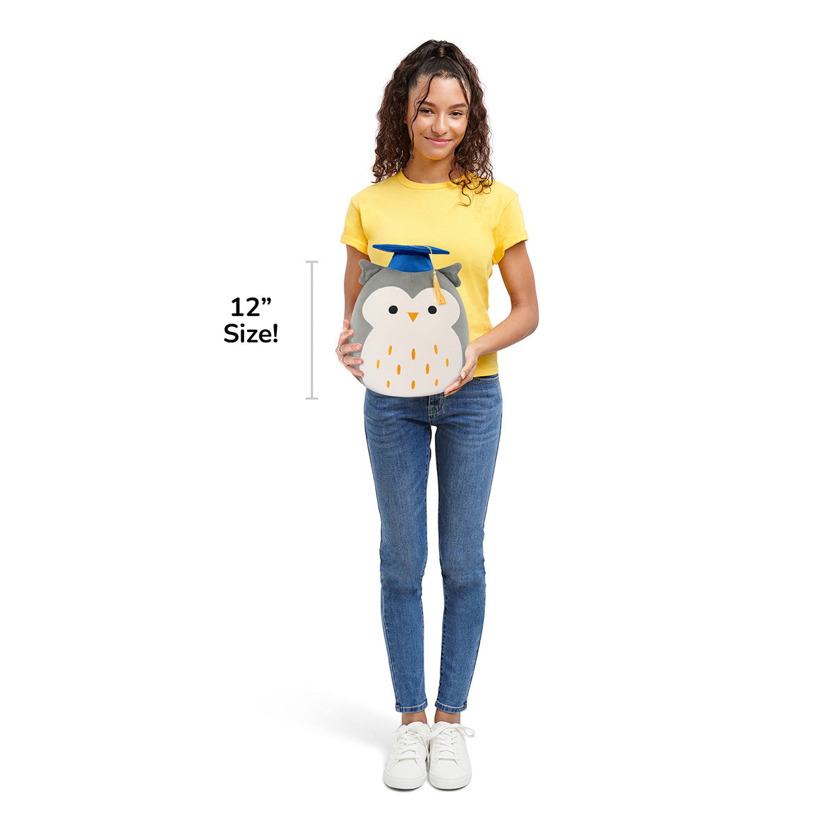 12-Inch Hoot the Grey Owl in Graduation Cap - Image 7