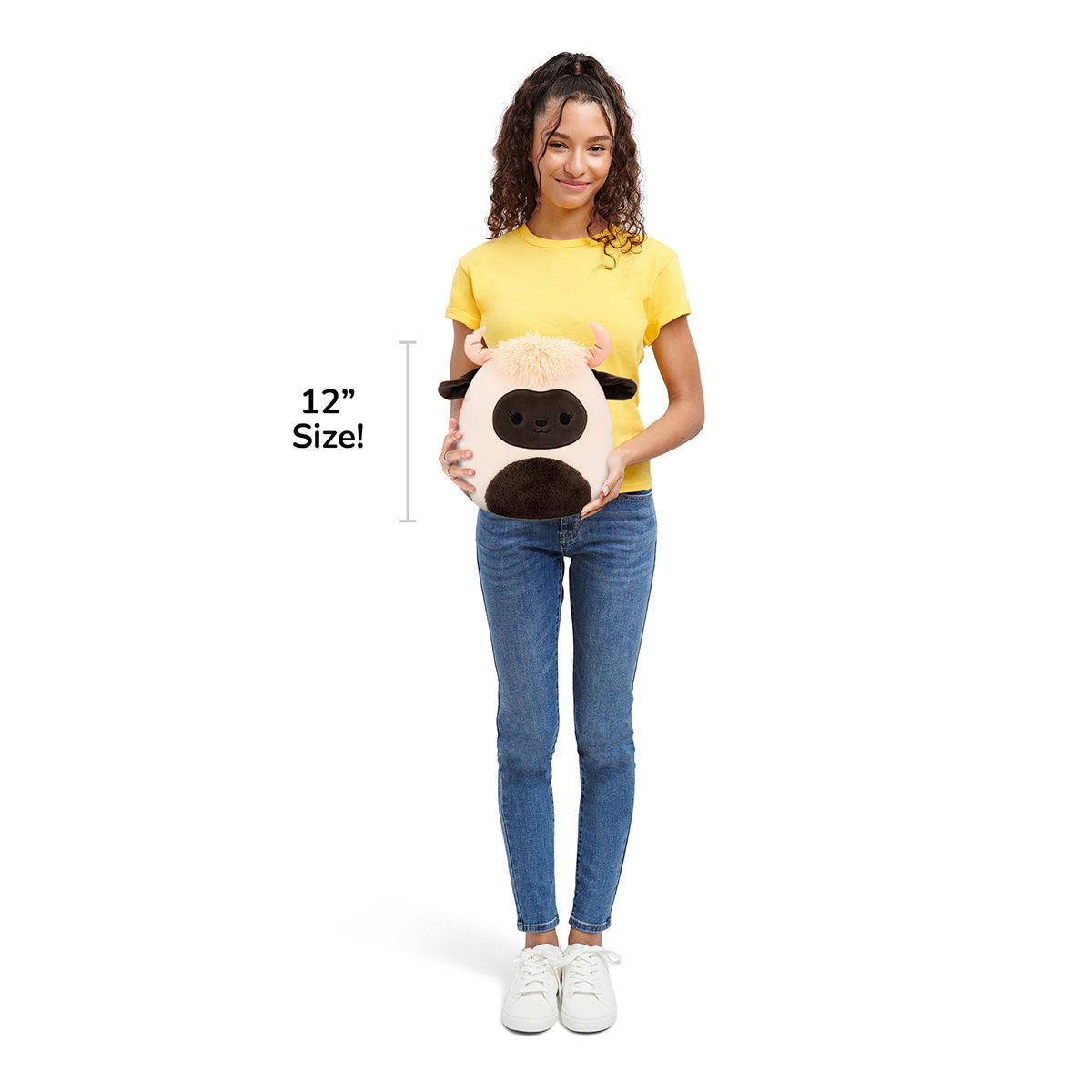 12-Inch Venus the Blacknose Sheep with Fuzzy Black Belly - Image 6