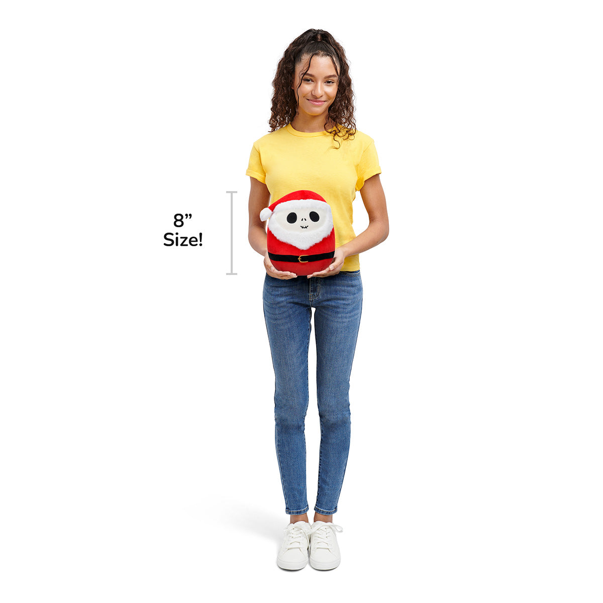 Squishmallows Original Disney 8-Inch Jack Skellington Santa Claus - Image 7