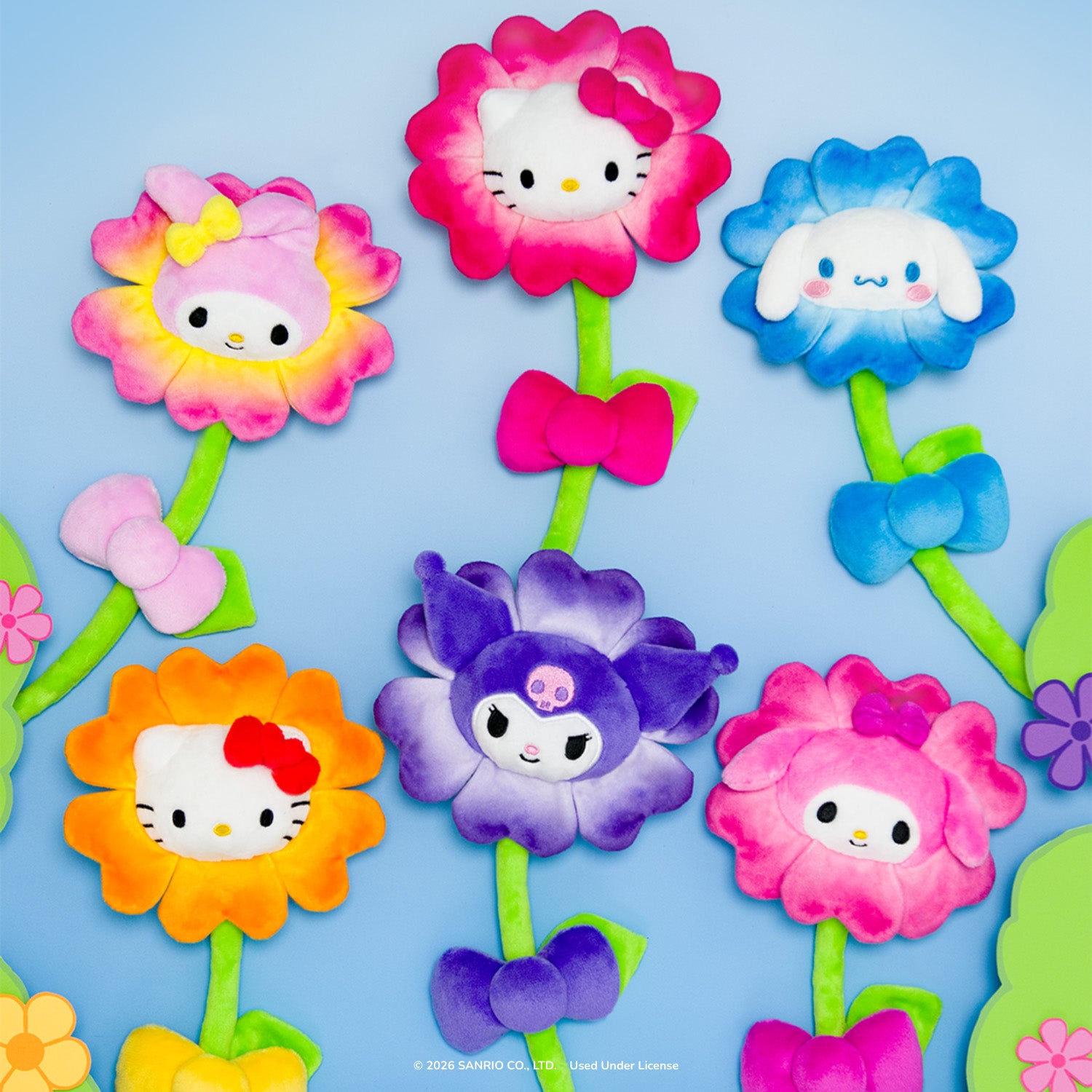 Hello Kitty and Friends 14-Inch Plush Flower 2-Pack - Hello Kitty & Cinnamoroll - Image 8