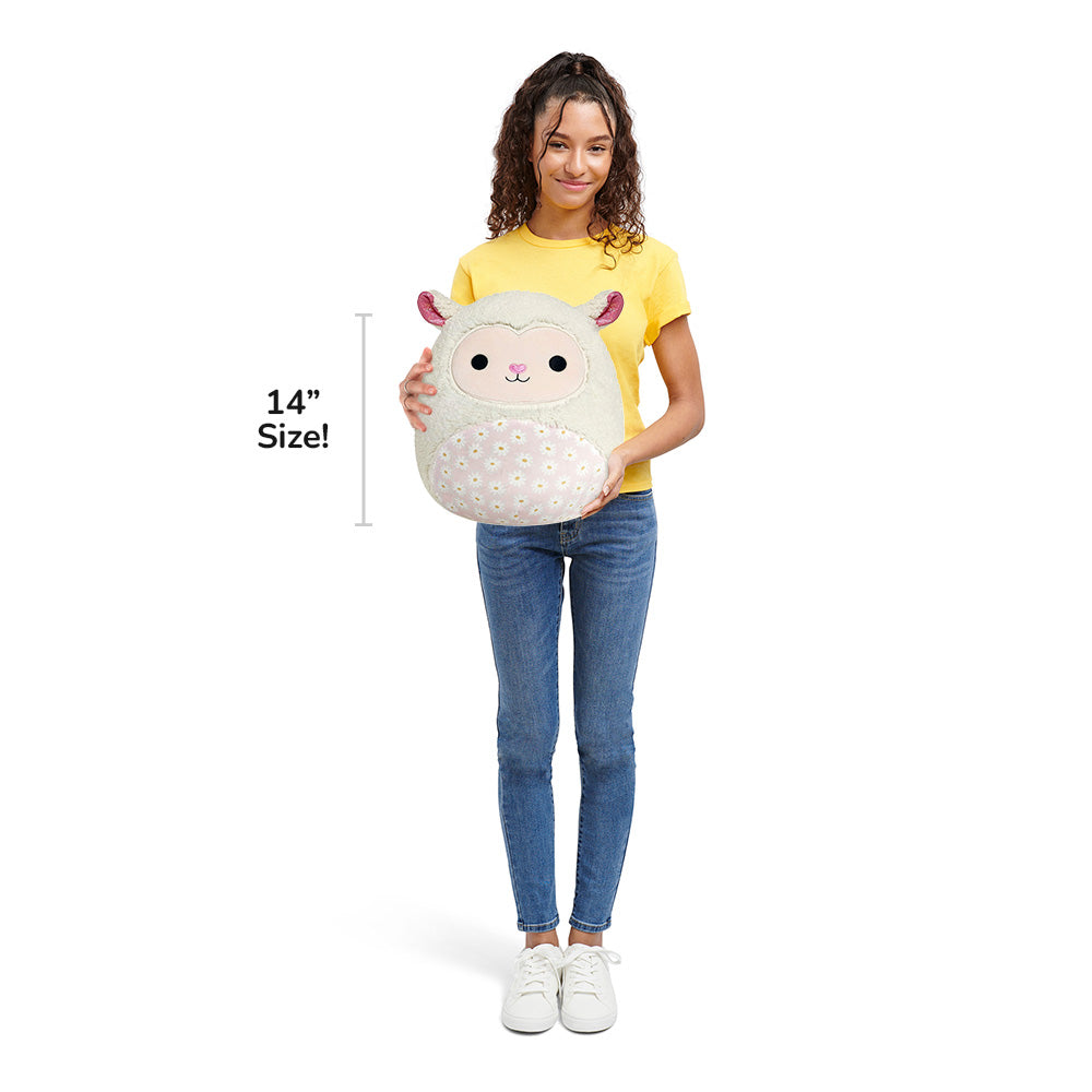 14-Inch Sophie the Cream Lamb with Daisy Flower Belly - Image 6