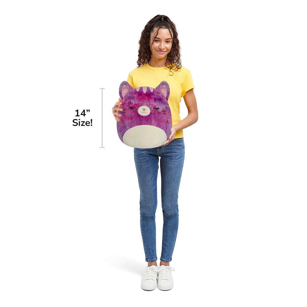 14-Inch Caeli the Purple Tie-Dye Tabby Cat - Image 5