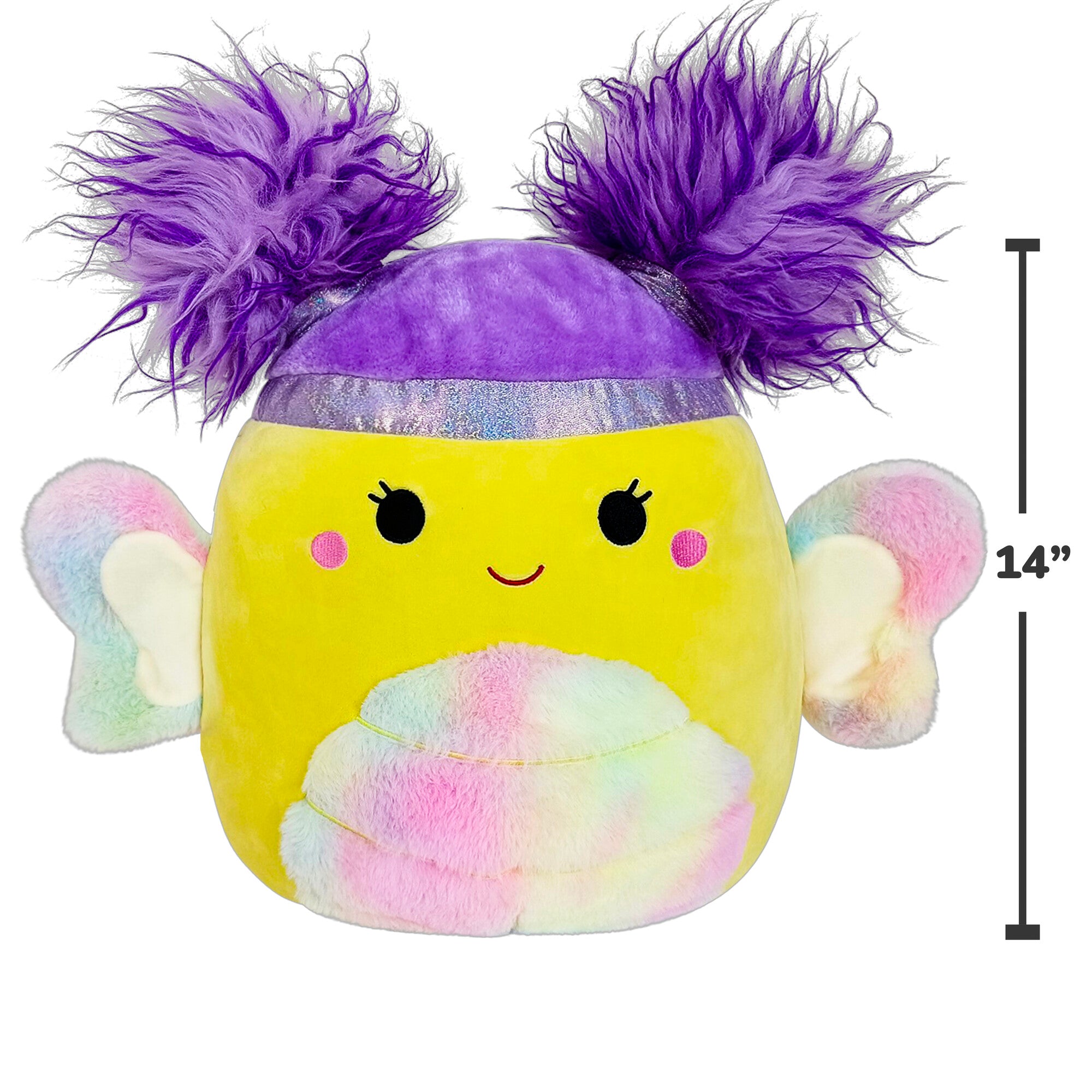 14-Inch Squish-Doos Posey the Yellow Butterfly - Image 5