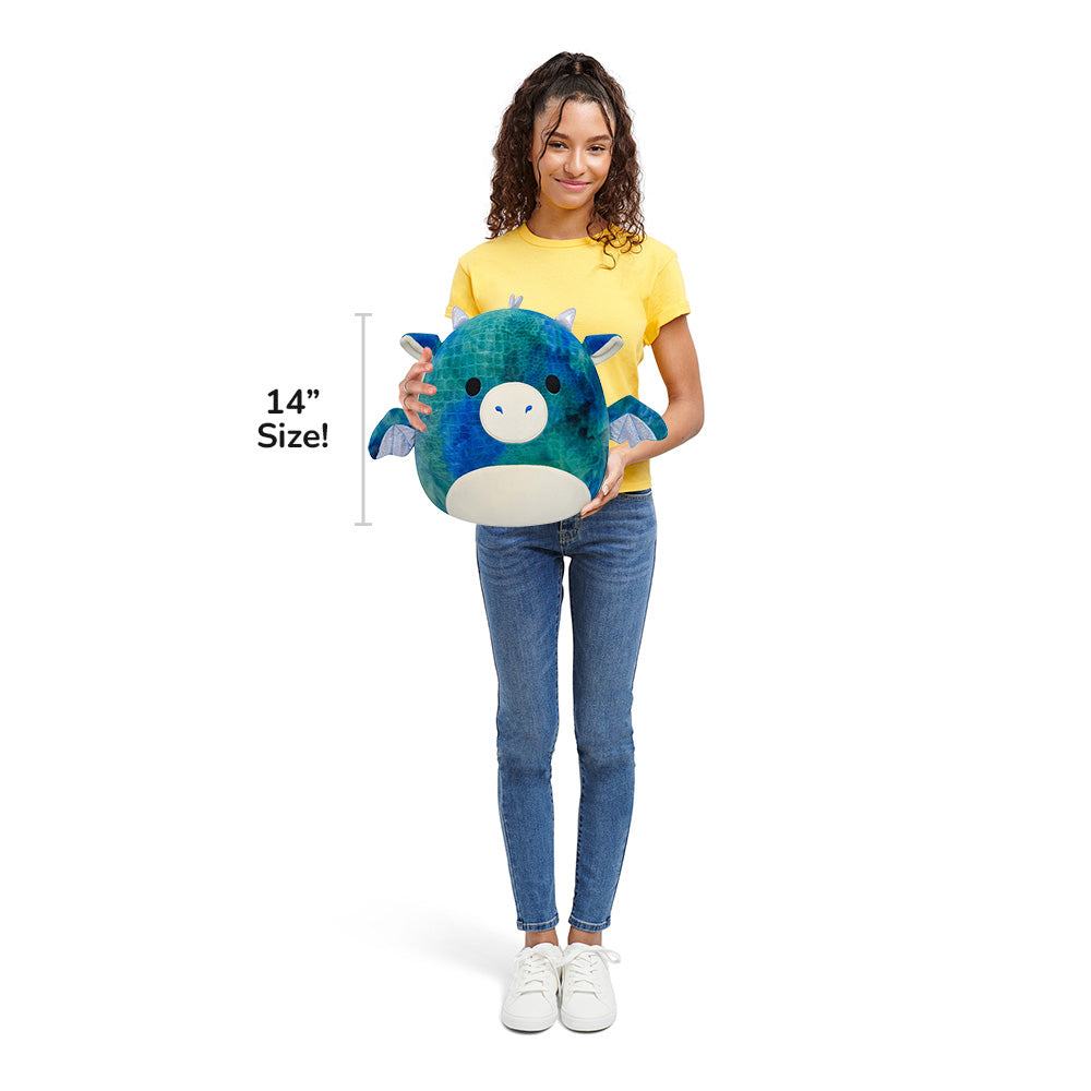 14-Inch Dominic the Blue Textured Dragon - Image 5