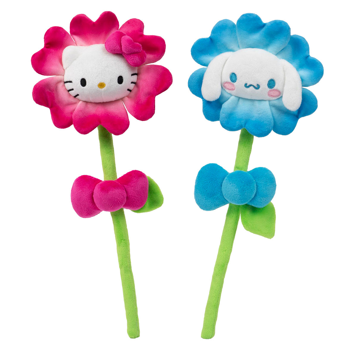Hello Kitty and Friends 14-Inch Plush Flower 2-Pack - Hello Kitty & Cinnamoroll - Image 2