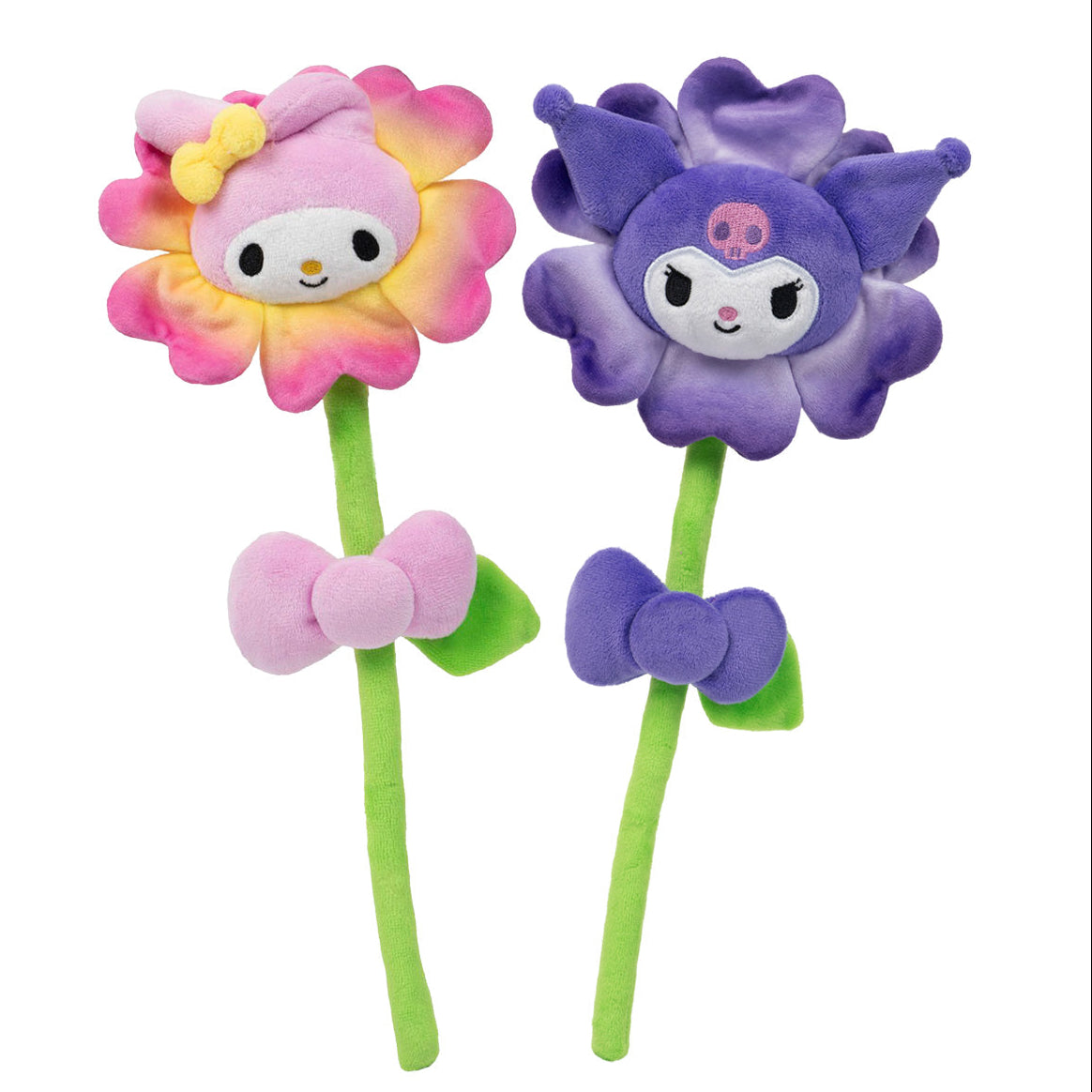Hello Kitty and Friends 14-Inch Plush Flower 2-Pack - My Melody & Kuromi - Image 2